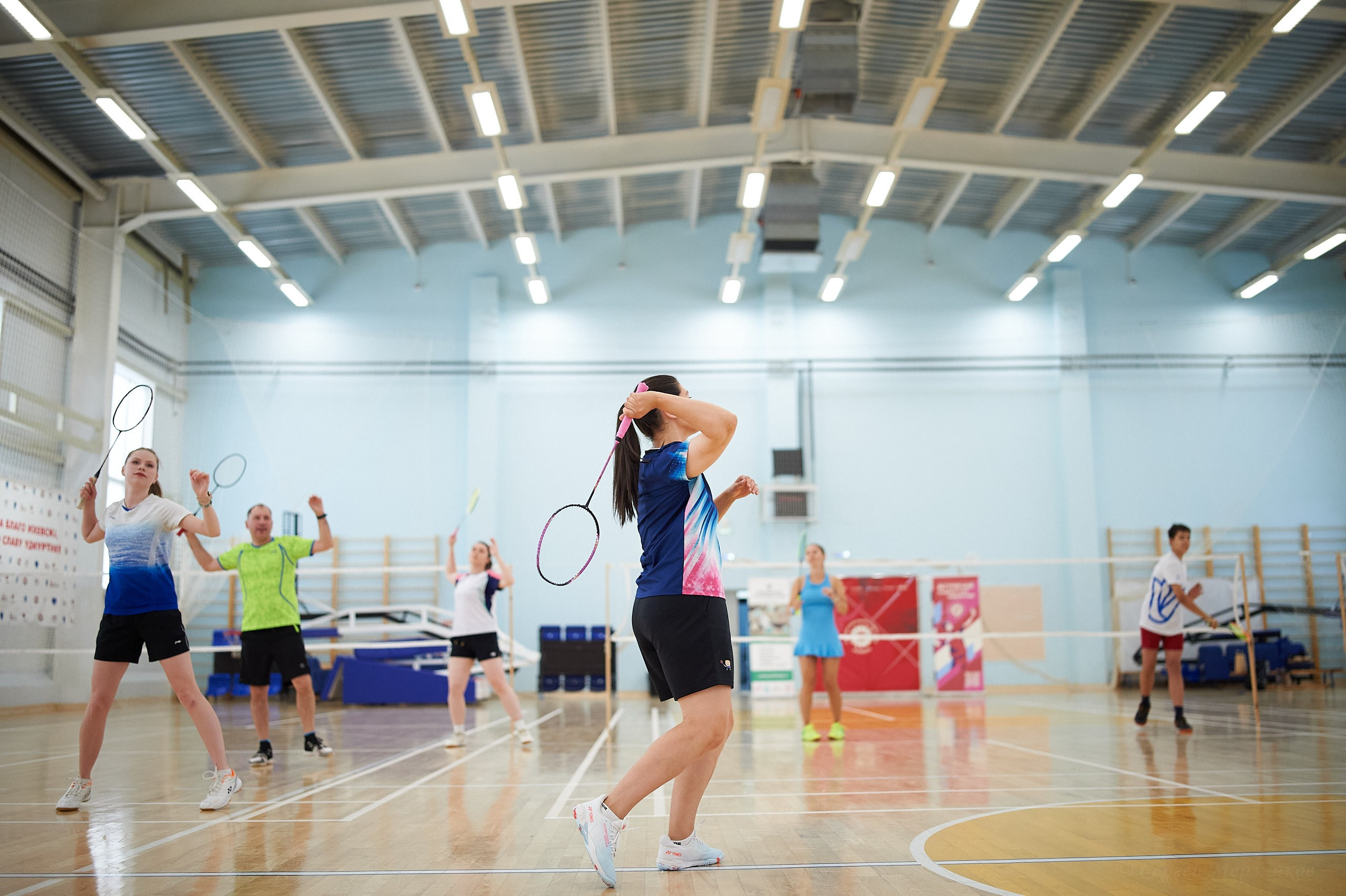 Бадминтон. Мастер-класс Любови Сухановой. Ижевск. 20.07.2024. Спортивный репортажный фотограф в Ижевске Сергей Мерзляков
