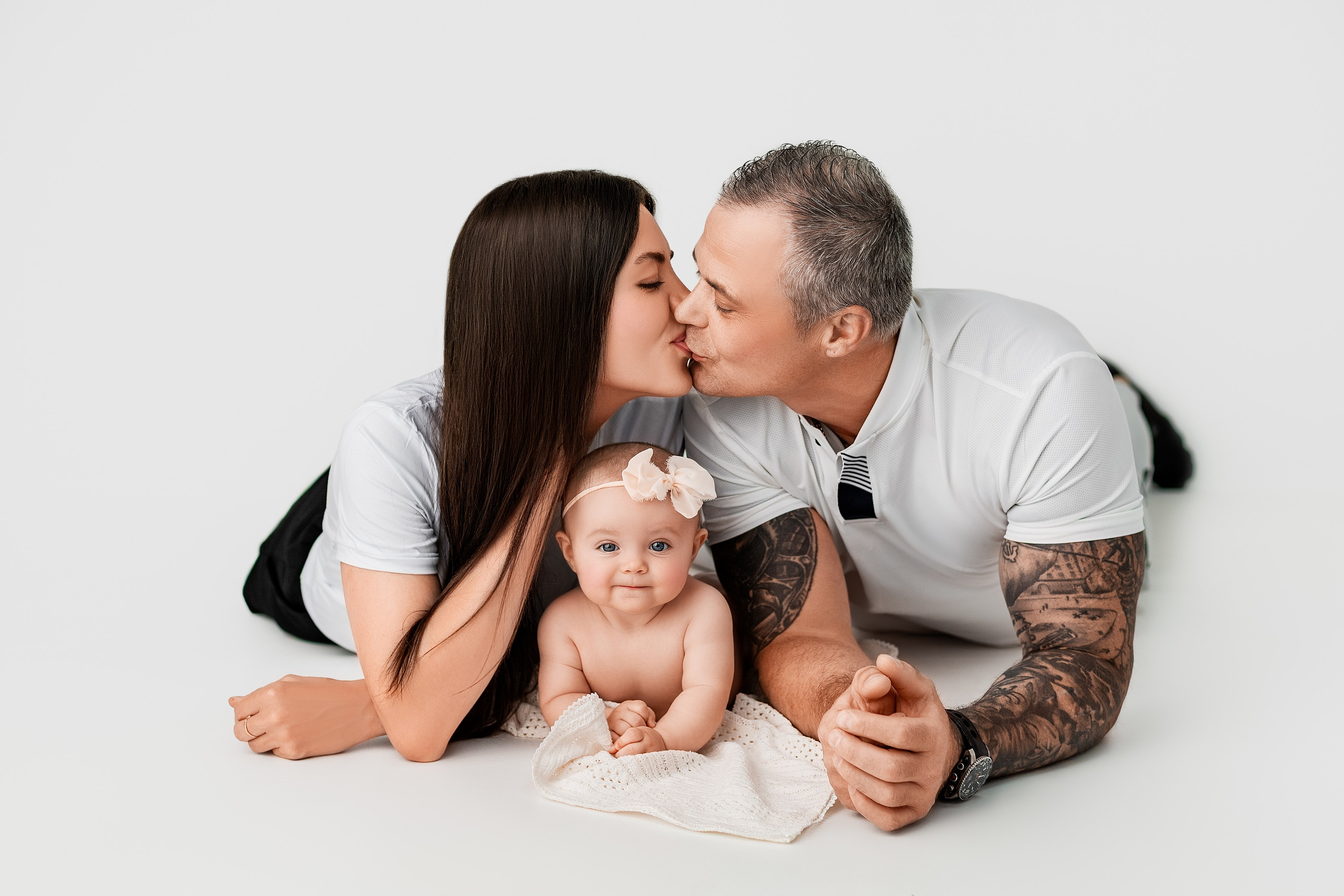 Милена и семья, 5 месяцев. Фотограф новорожденных в Нижнем Новгороде Надежда Кадылкина