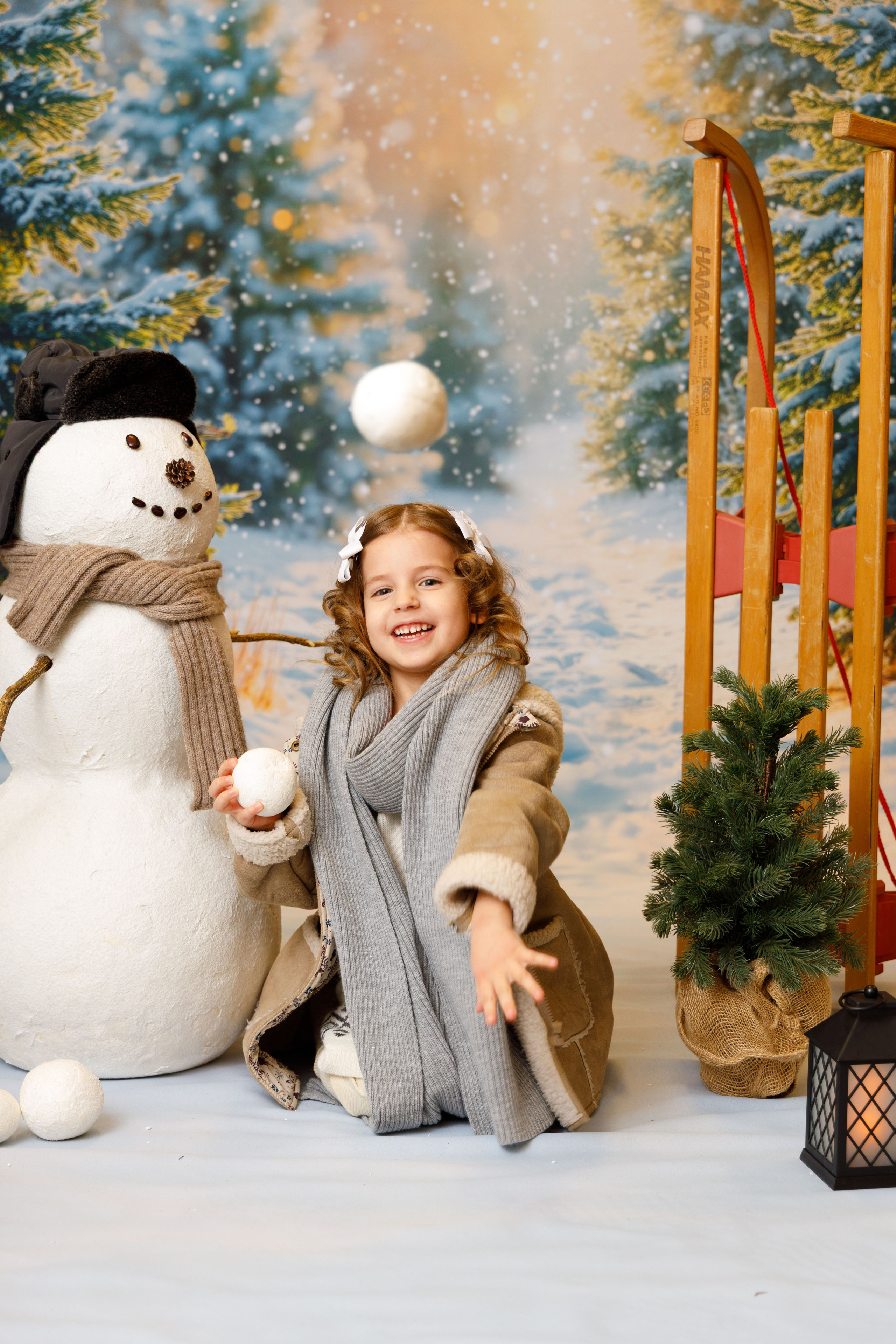 Зимний лес. Детская фотостудия Москва