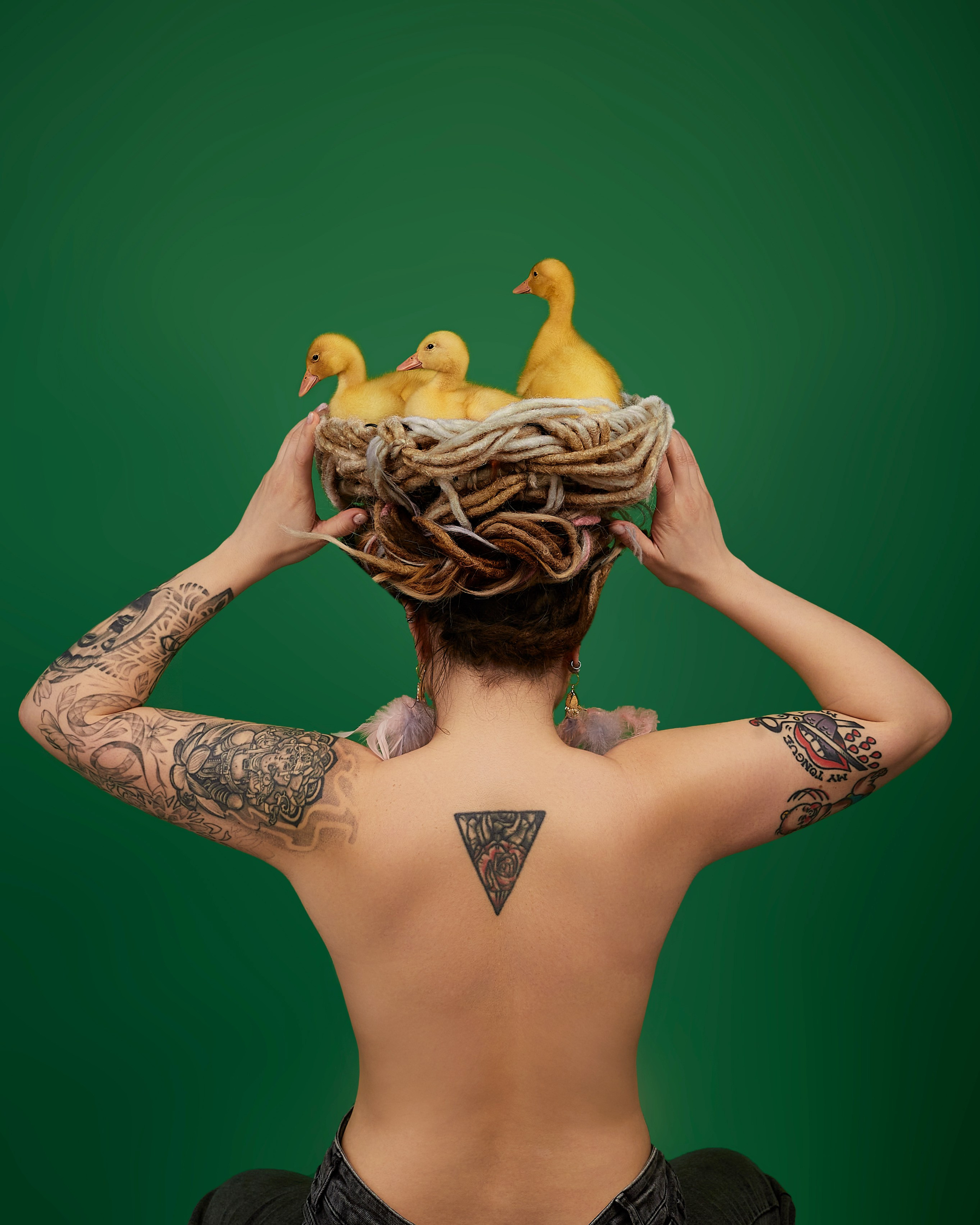 Катюша. Портрет с утятами. Фотограф. Love story, портрет, индивидуальные съемки. Фудфотограф