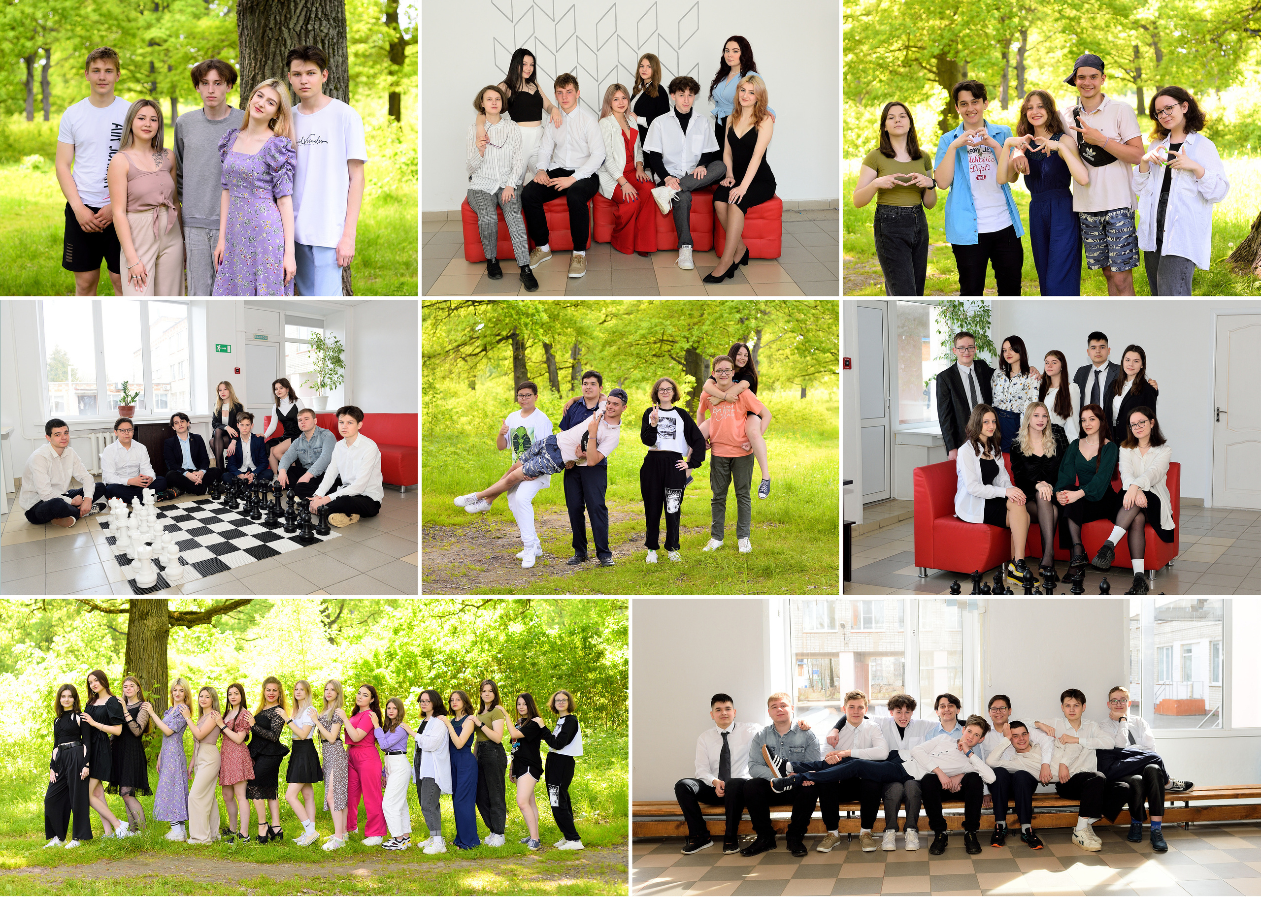 2022 СОШ № 1 класс 9"Г» Полиграфия на 5 разворотов. Выпускные альбомы для школ и детских садов Александр и Динара