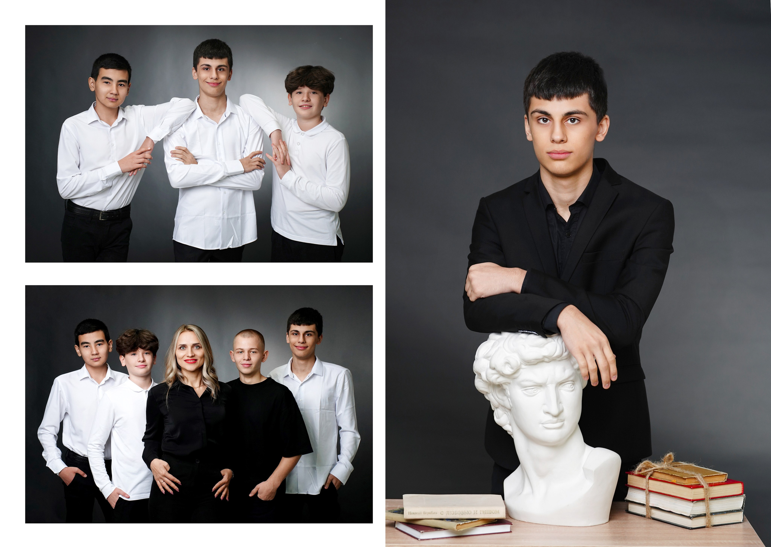 Черно-белый стиль. MEMENTO.Выпускные альбомы, школьные, юбилейные и другие книги. Ростов-на-Дону