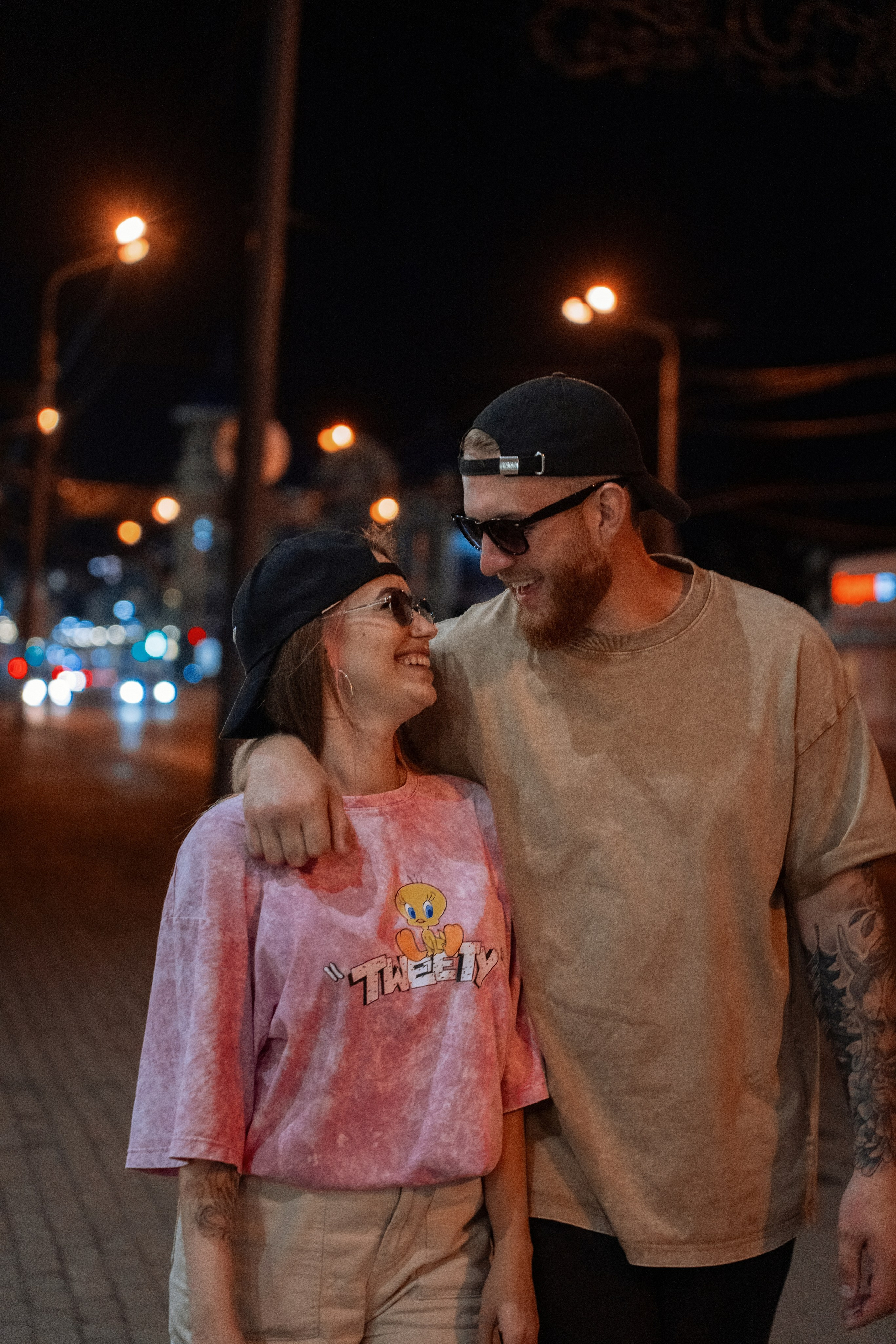 Вика и Дима. Ночной город. Яна Орехова. Фотограф в Томске