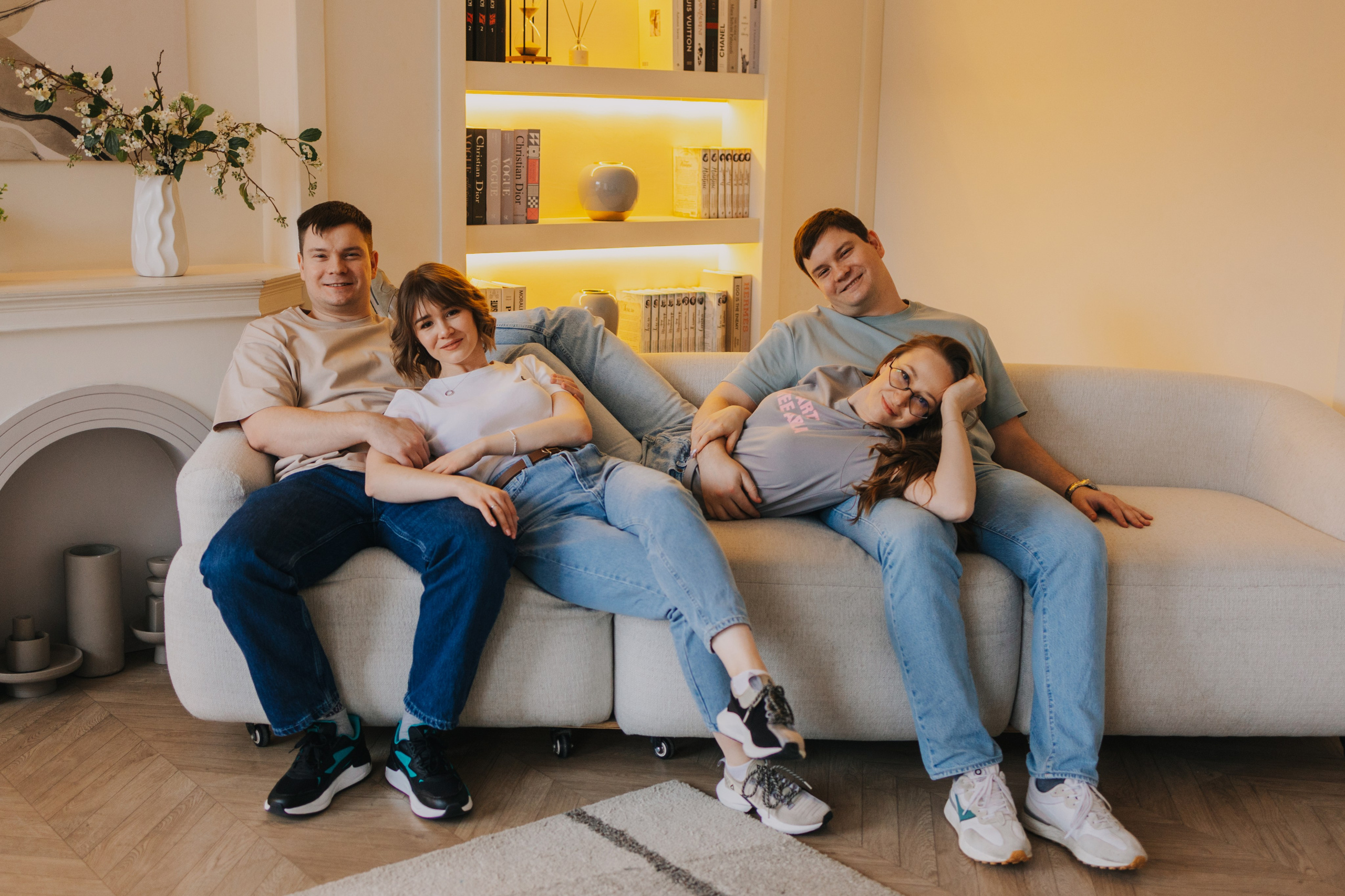 Большая семья. Домашняя фотосессия