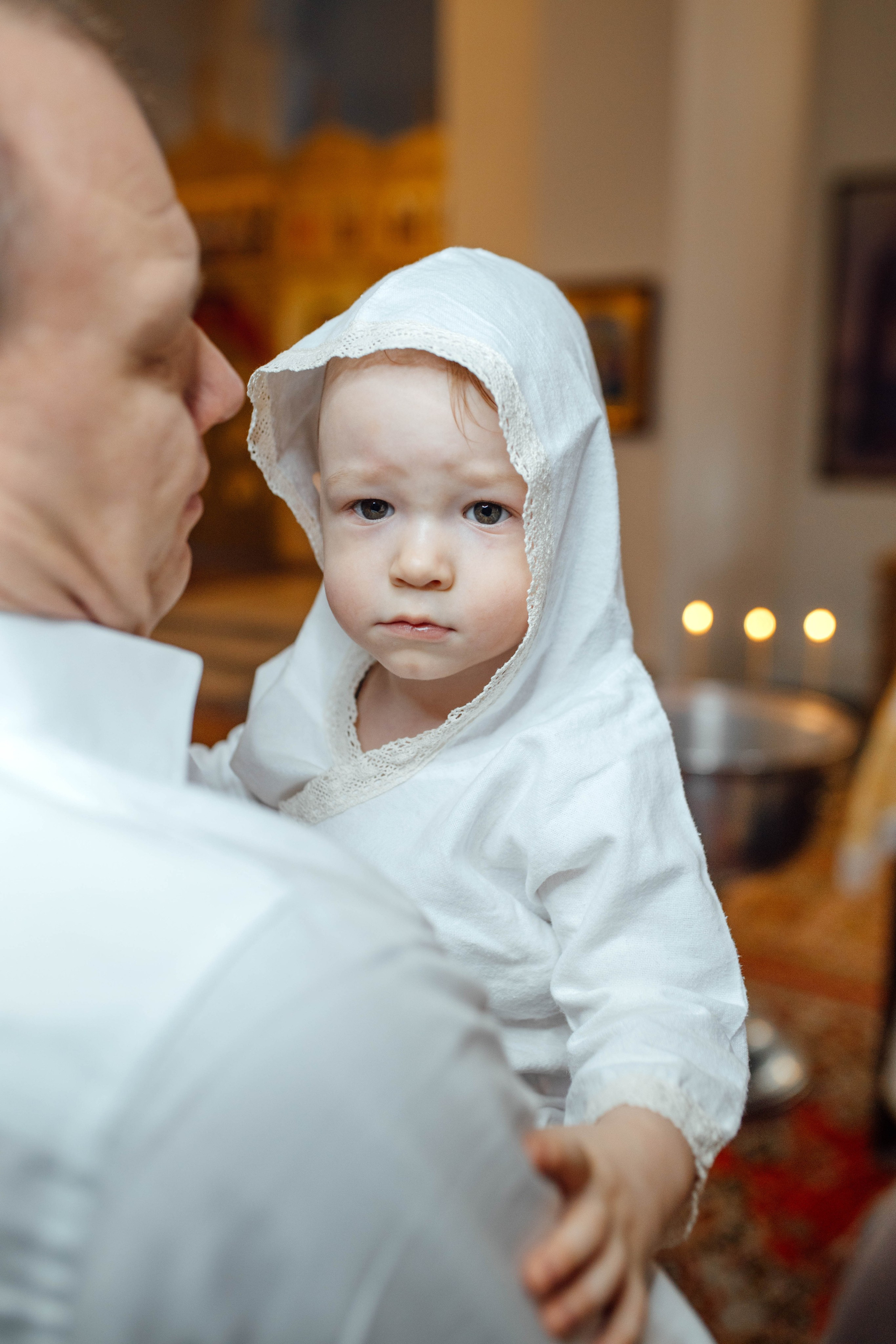 Таинство крещения Льва, храм Вознесения Господня, Ждановичи, февраль 2025