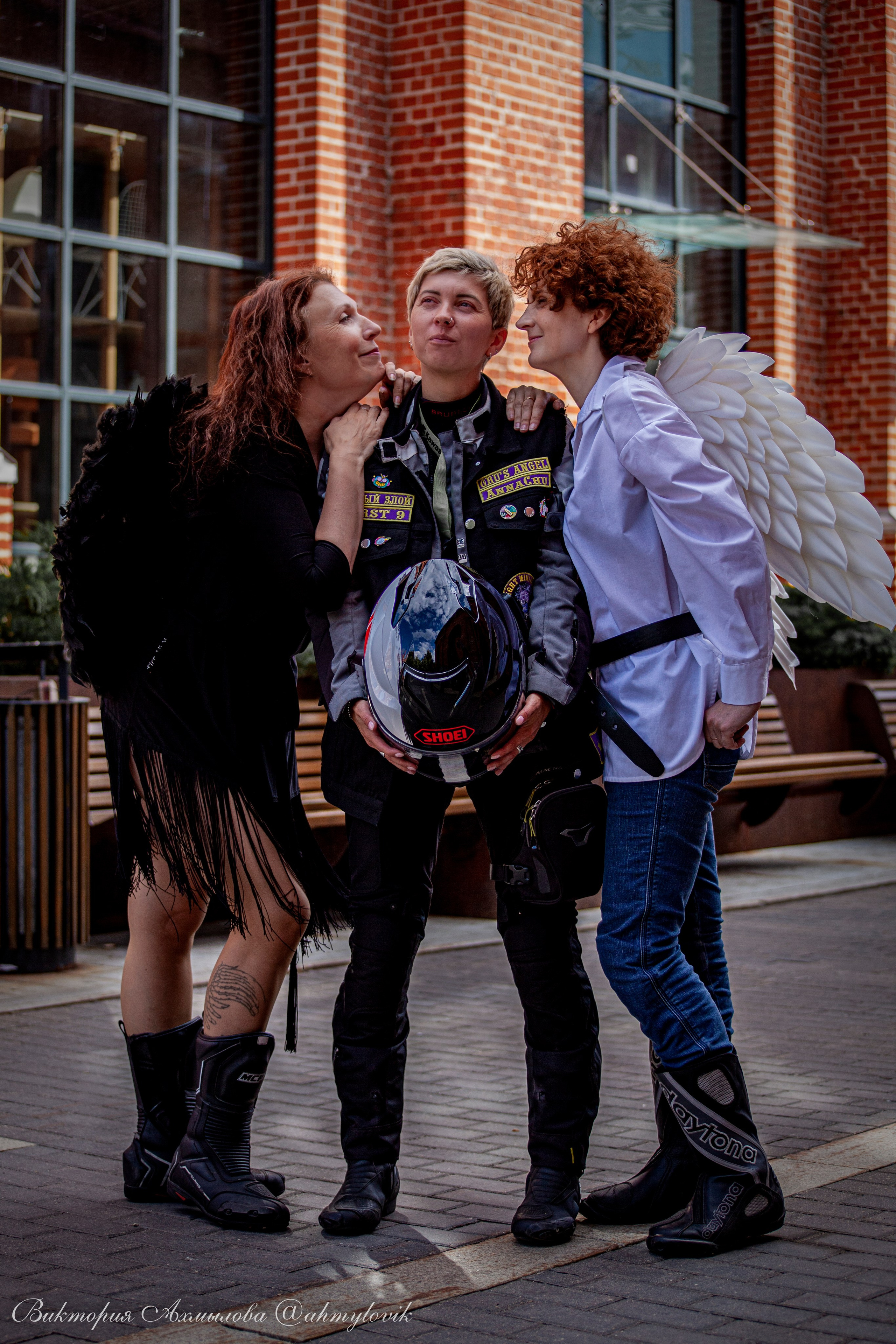 Аня и Гринч (Kawasaki Ninja 250). Виктория Ахмылова. Фотограф в Москве