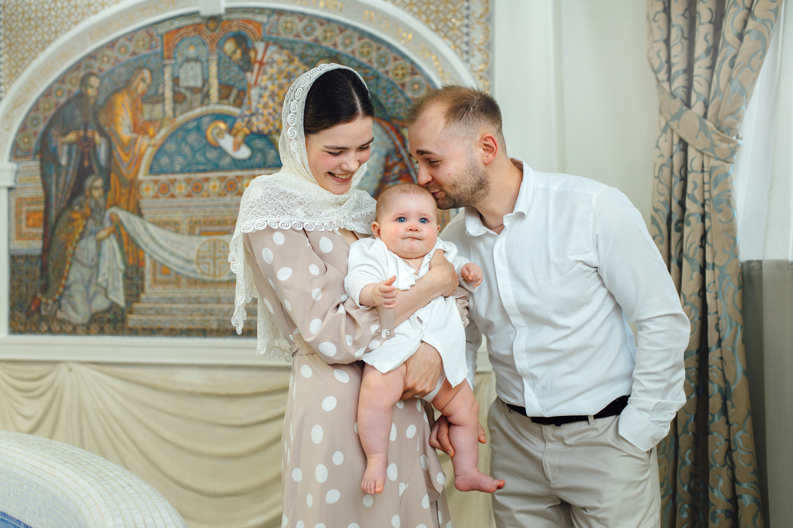 Таинство крещения Софии, апрель 2024