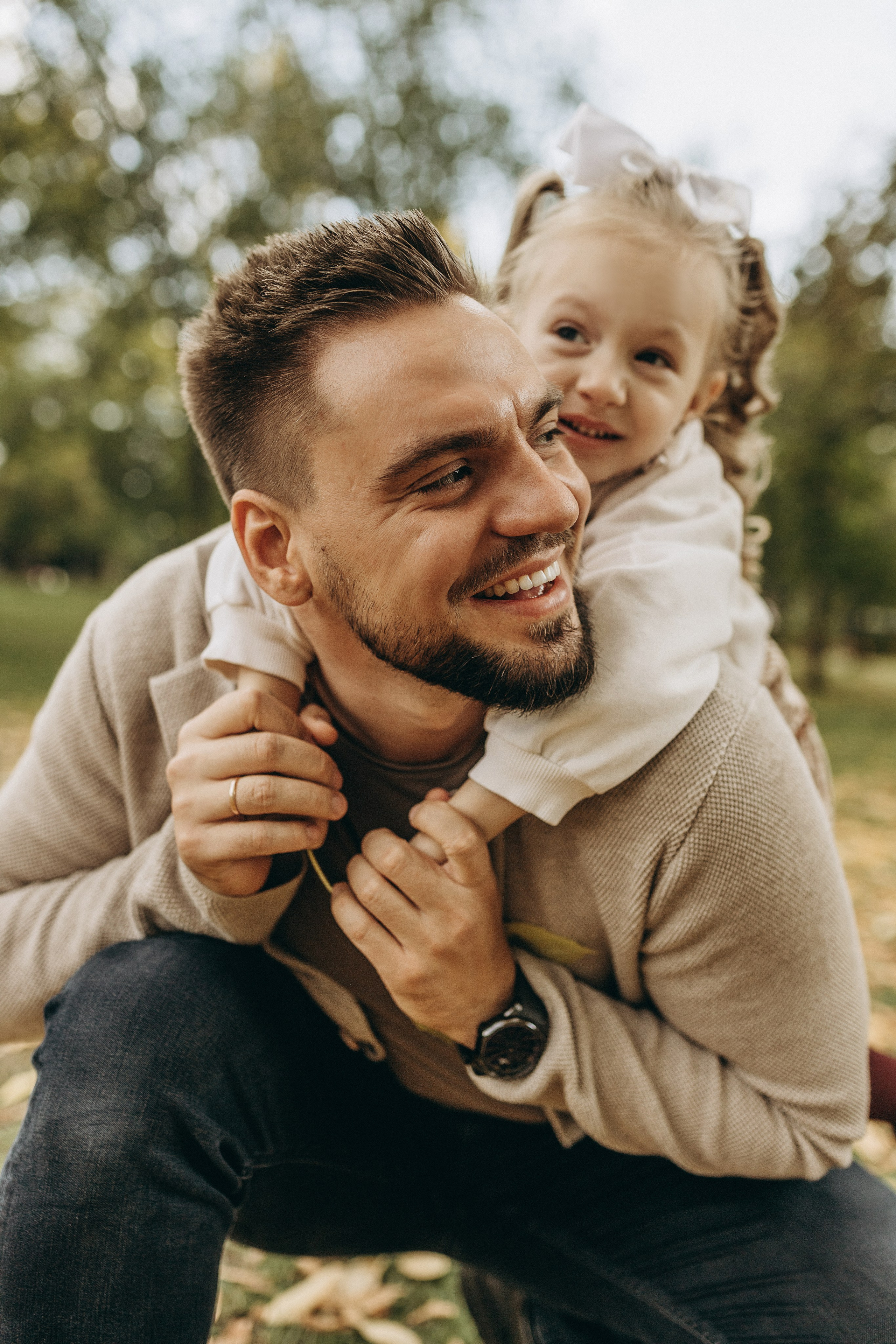 папа с дочкой портрет фотосессия Самара