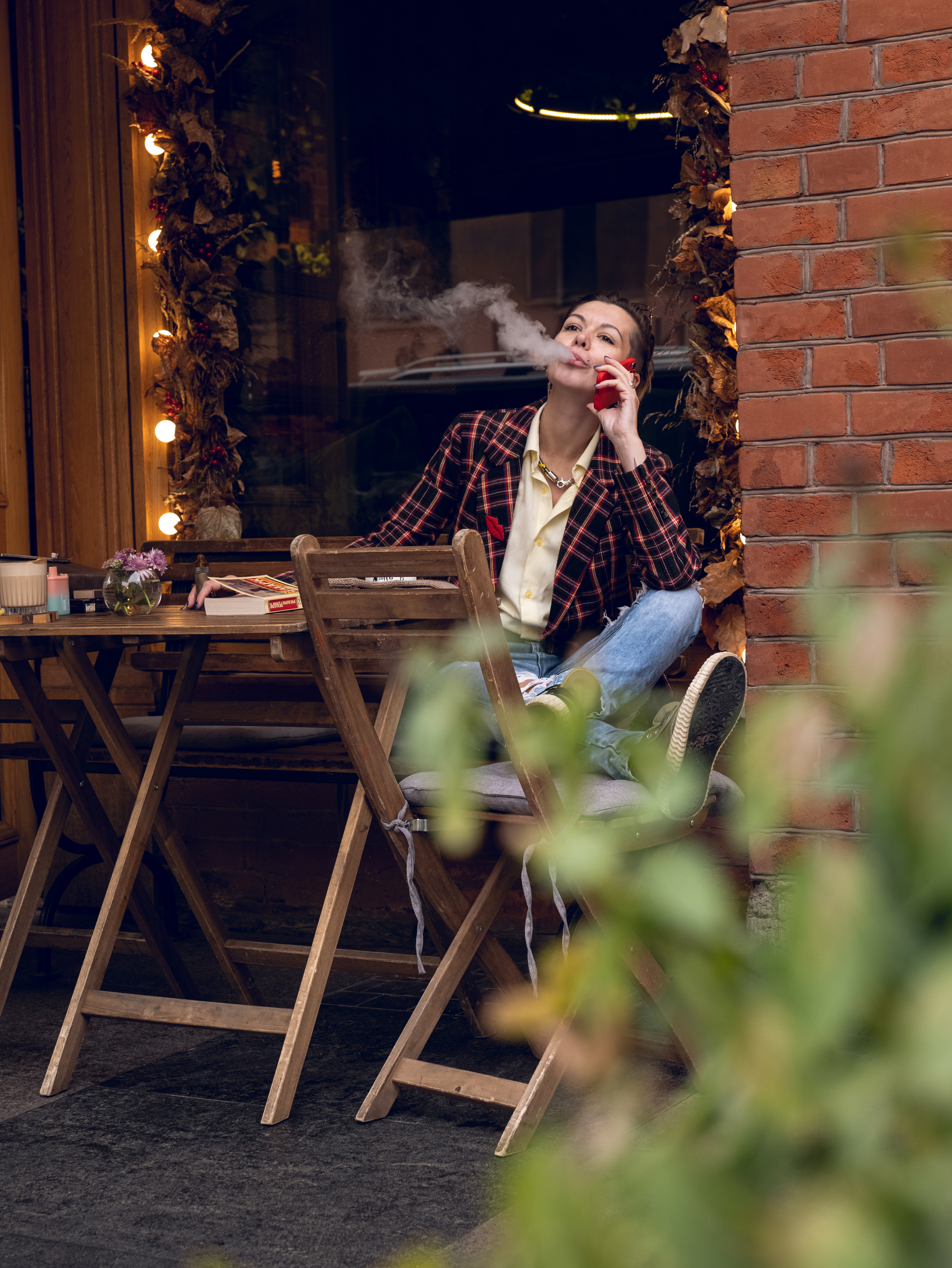 Вика, кафе. Фотосессия в Спб в студии, фотограф Панютина Марина
