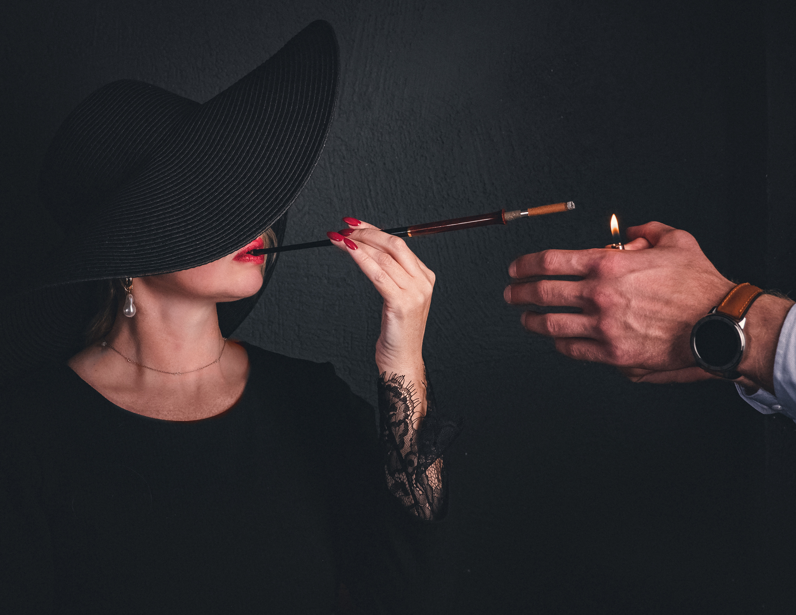 Тайная встреча. Фотосессия в Спб в студии, фотограф Панютина Марина