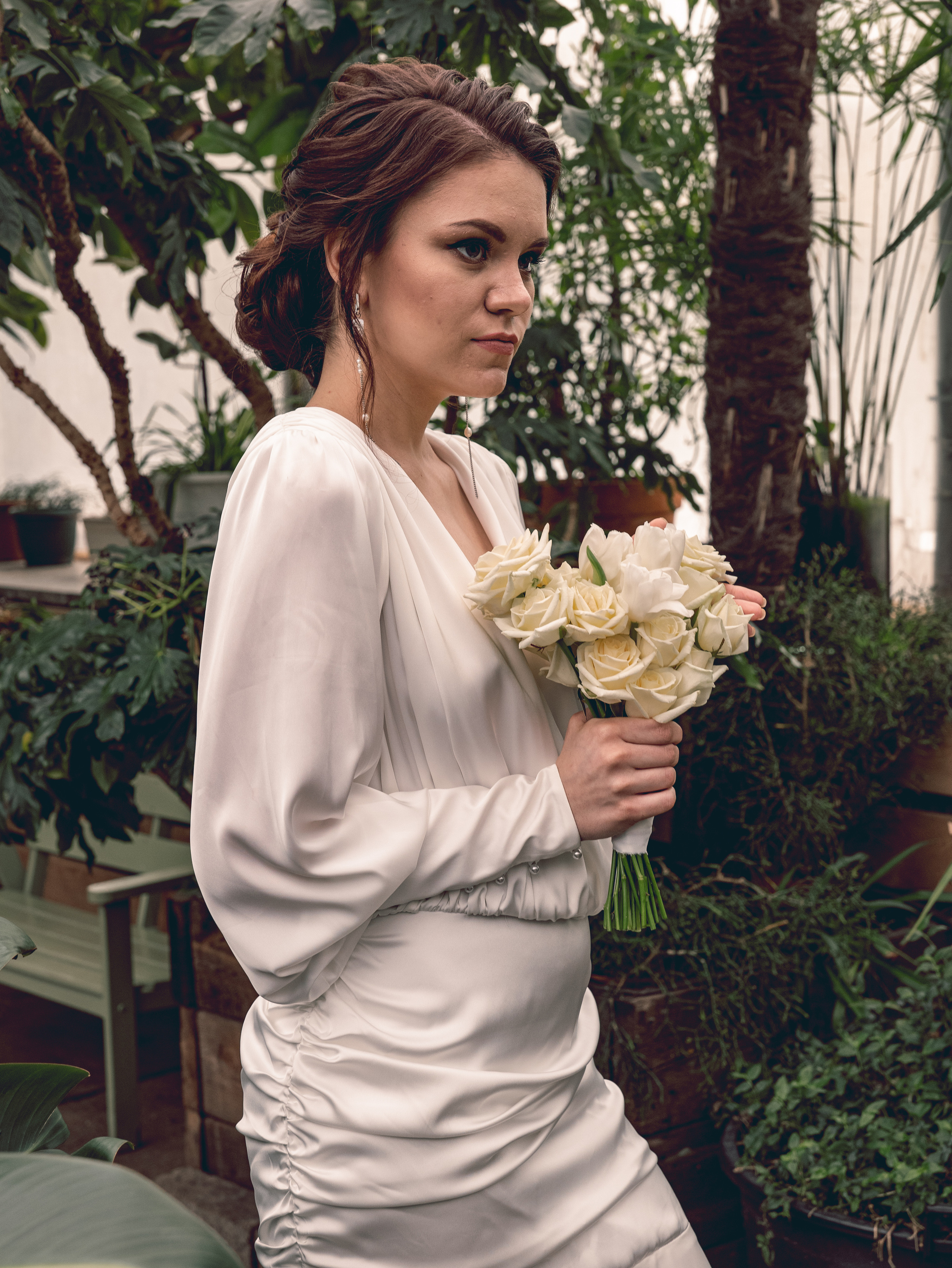 Дарья. Свадебный фотодень. Фотосессия в Спб в студии, фотограф Панютина Марина