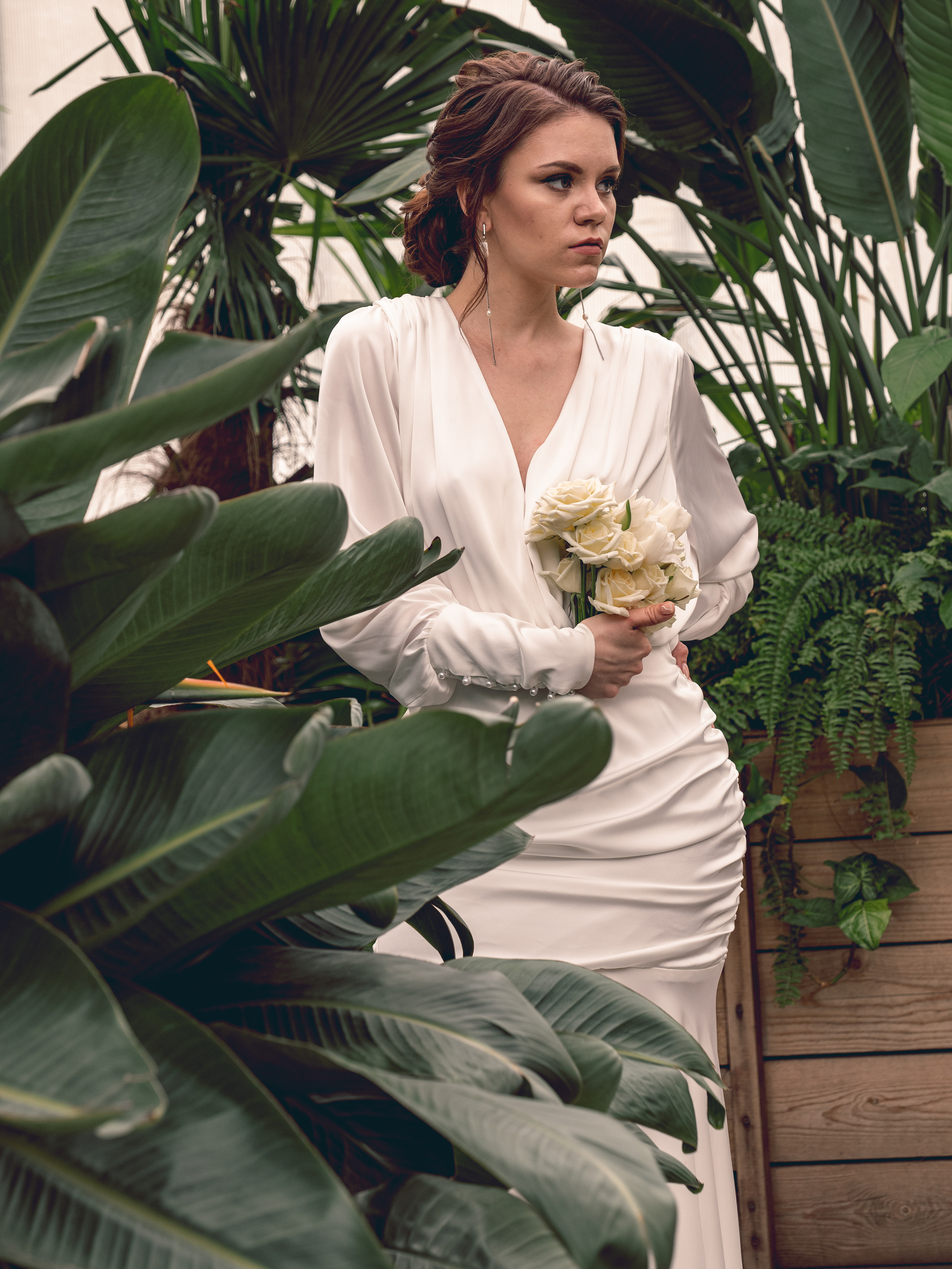 Дарья. Свадебный фотодень. Фотосессия в Спб в студии, фотограф Панютина Марина