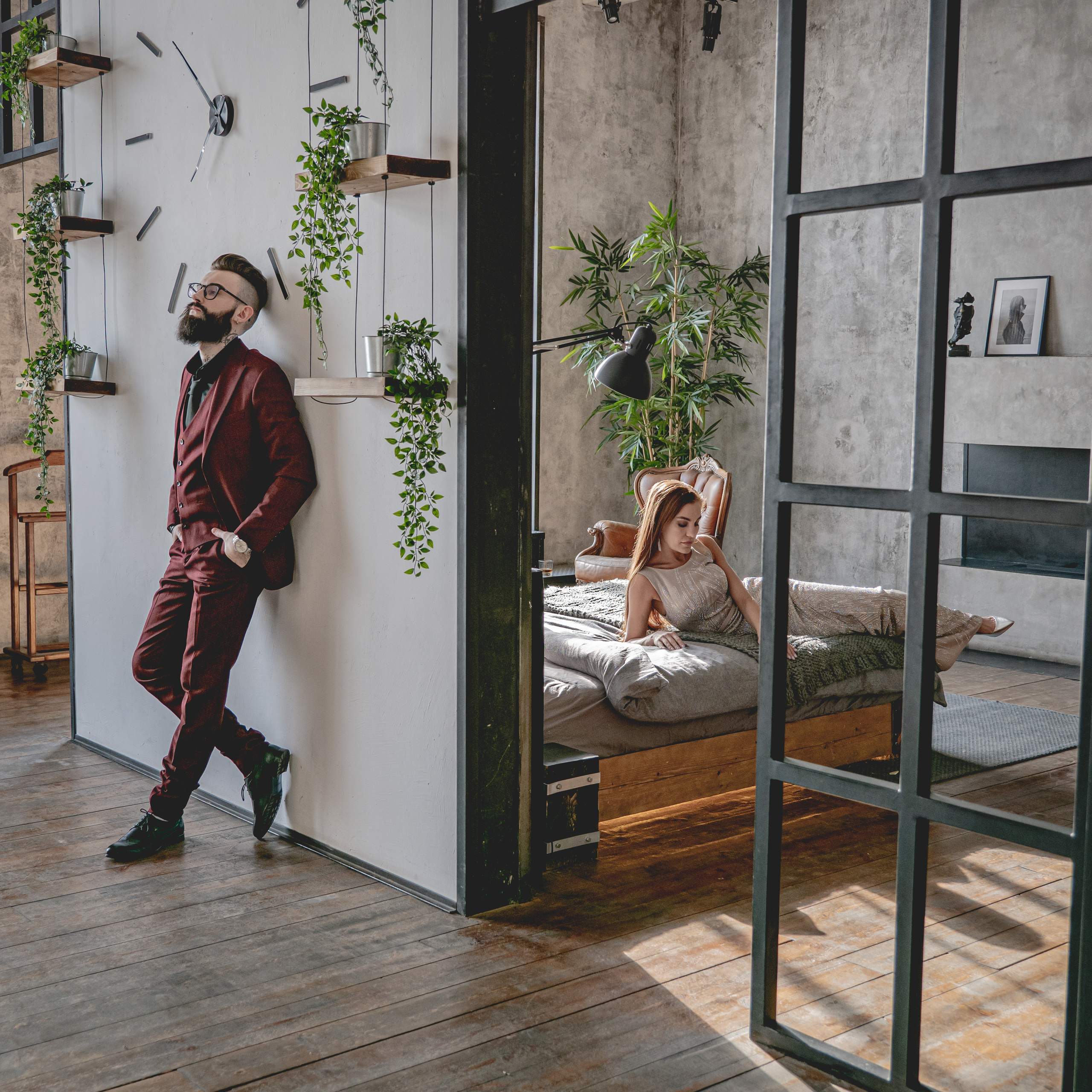 Кирилл и Наталья. Фотосессия в Спб в студии, фотограф Панютина Марина