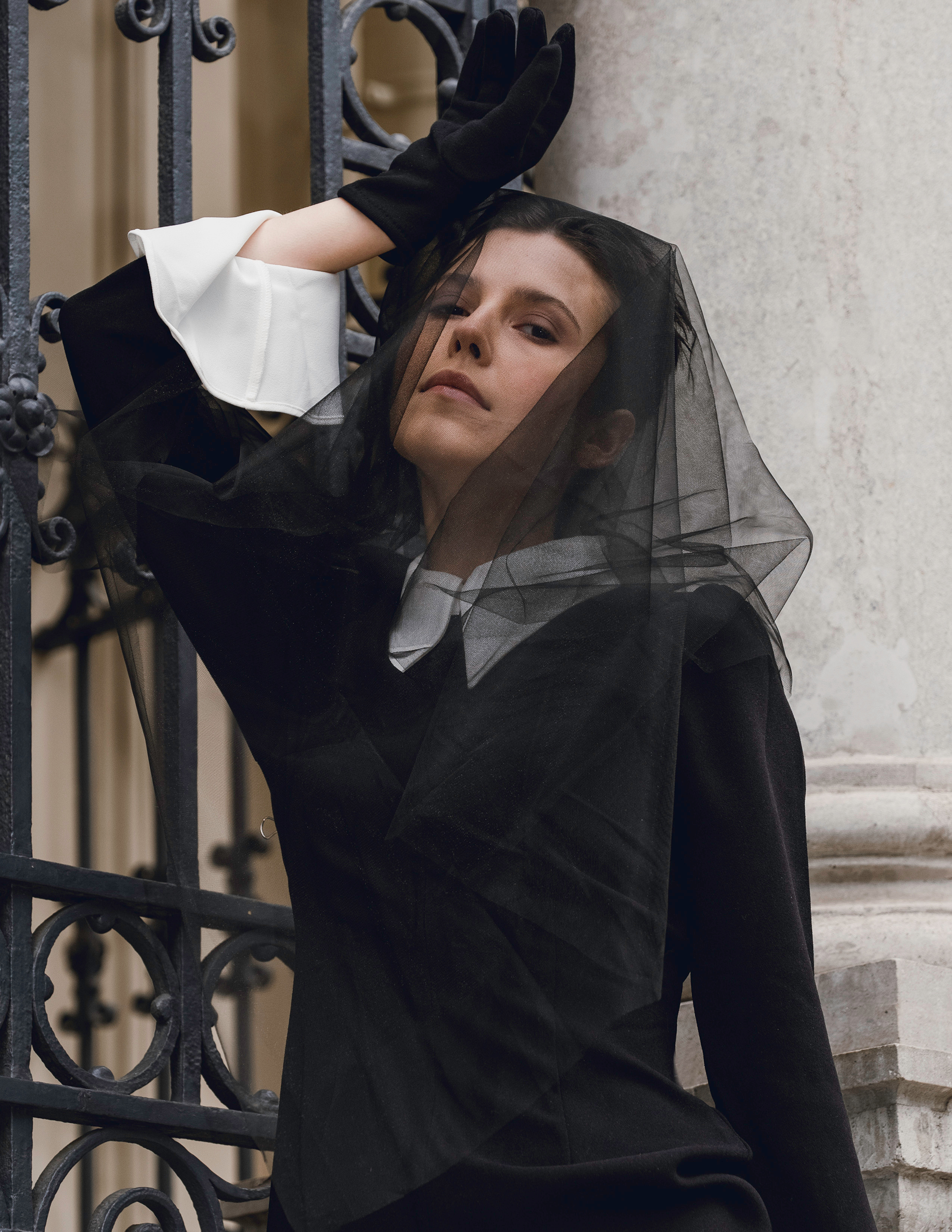 Дарья. Вуаль. Фотосессия в Спб в студии, фотограф Панютина Марина