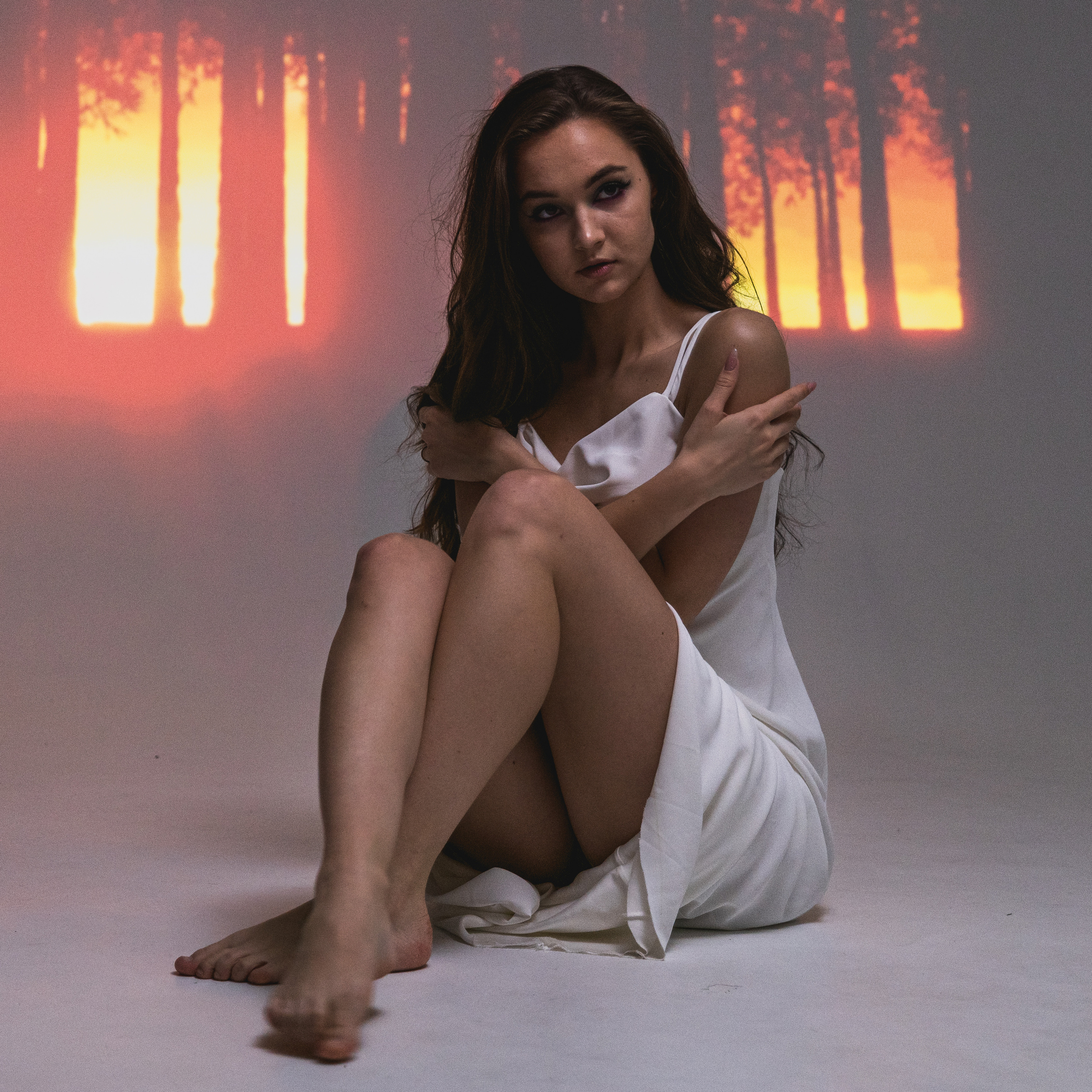 Съемка с проектором. Фотосессия в Спб в студии, фотограф Панютина Марина