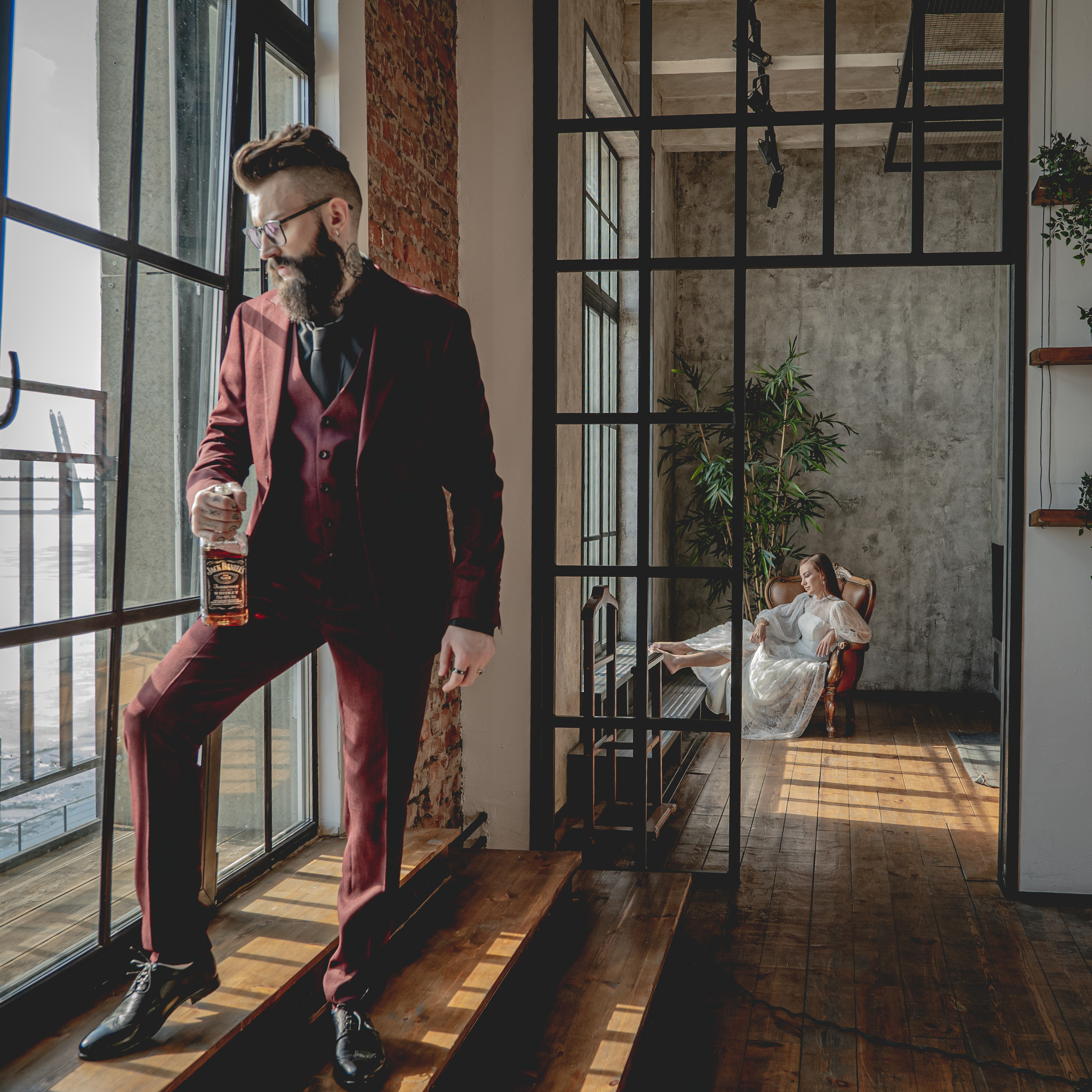 Кирилл и Наталья. Фотосессия в Спб в студии, фотограф Панютина Марина