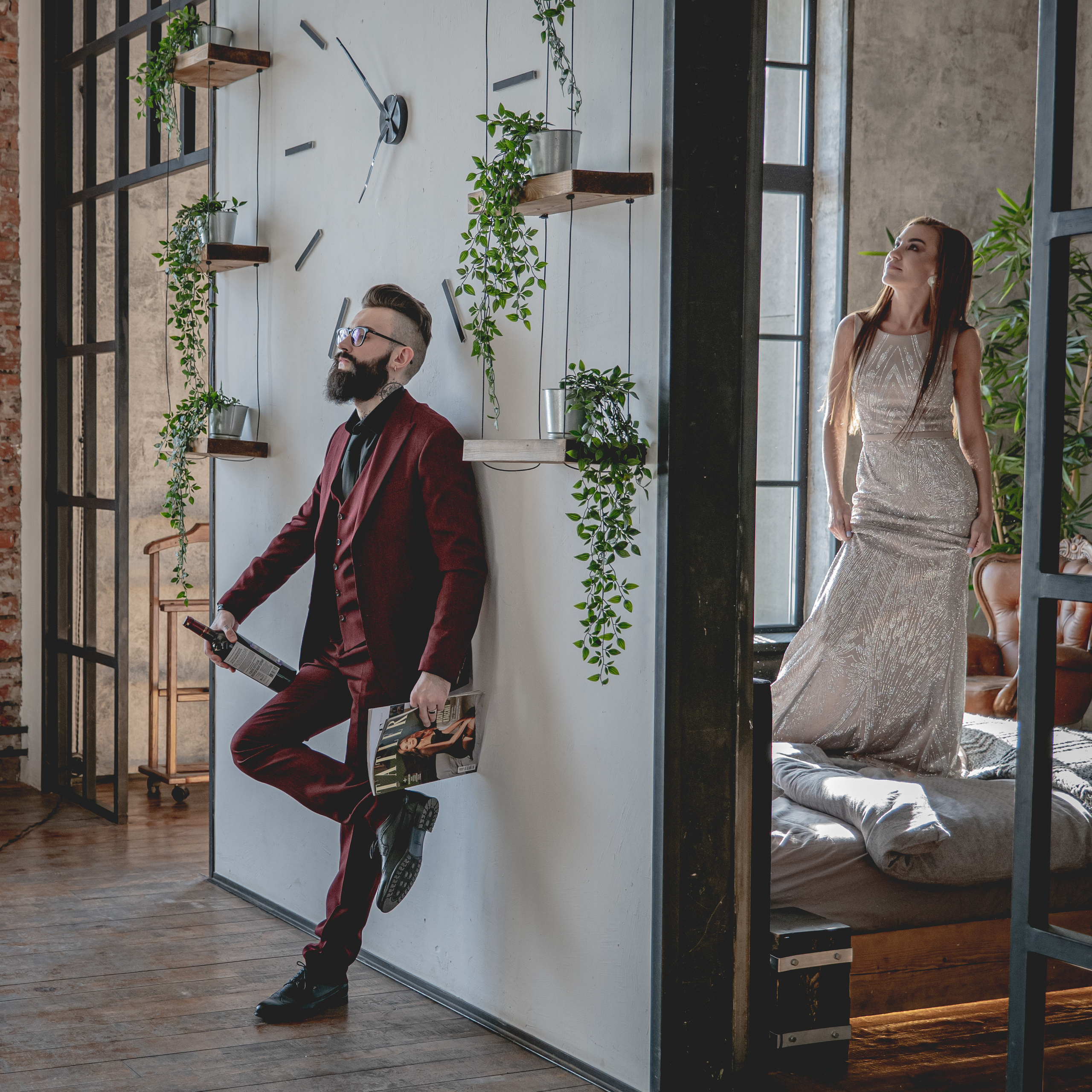 Кирилл и Наталья. Фотосессия в Спб в студии, фотограф Панютина Марина