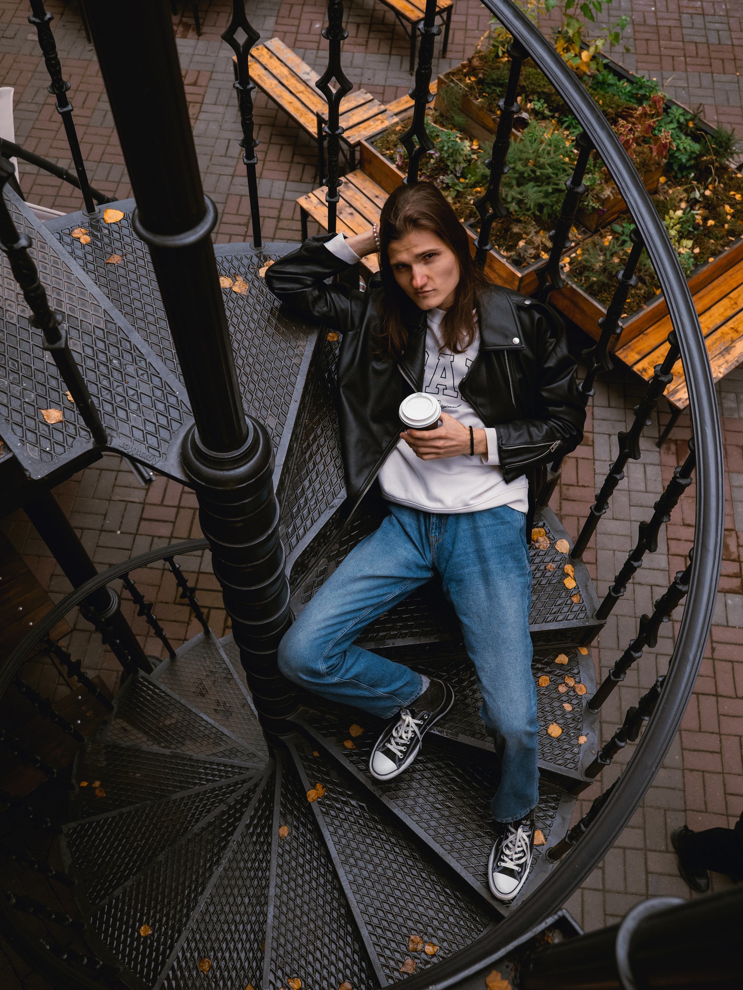 Павел — осенняя прогулка. Фотосессия в Спб в студии, фотограф Панютина Марина