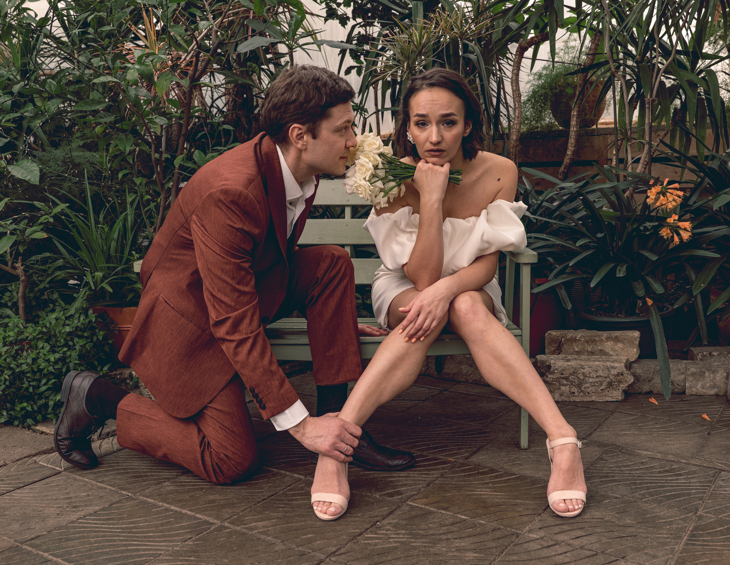 Валерия и Александр. Фотосессия в Спб в студии, фотограф Панютина Марина