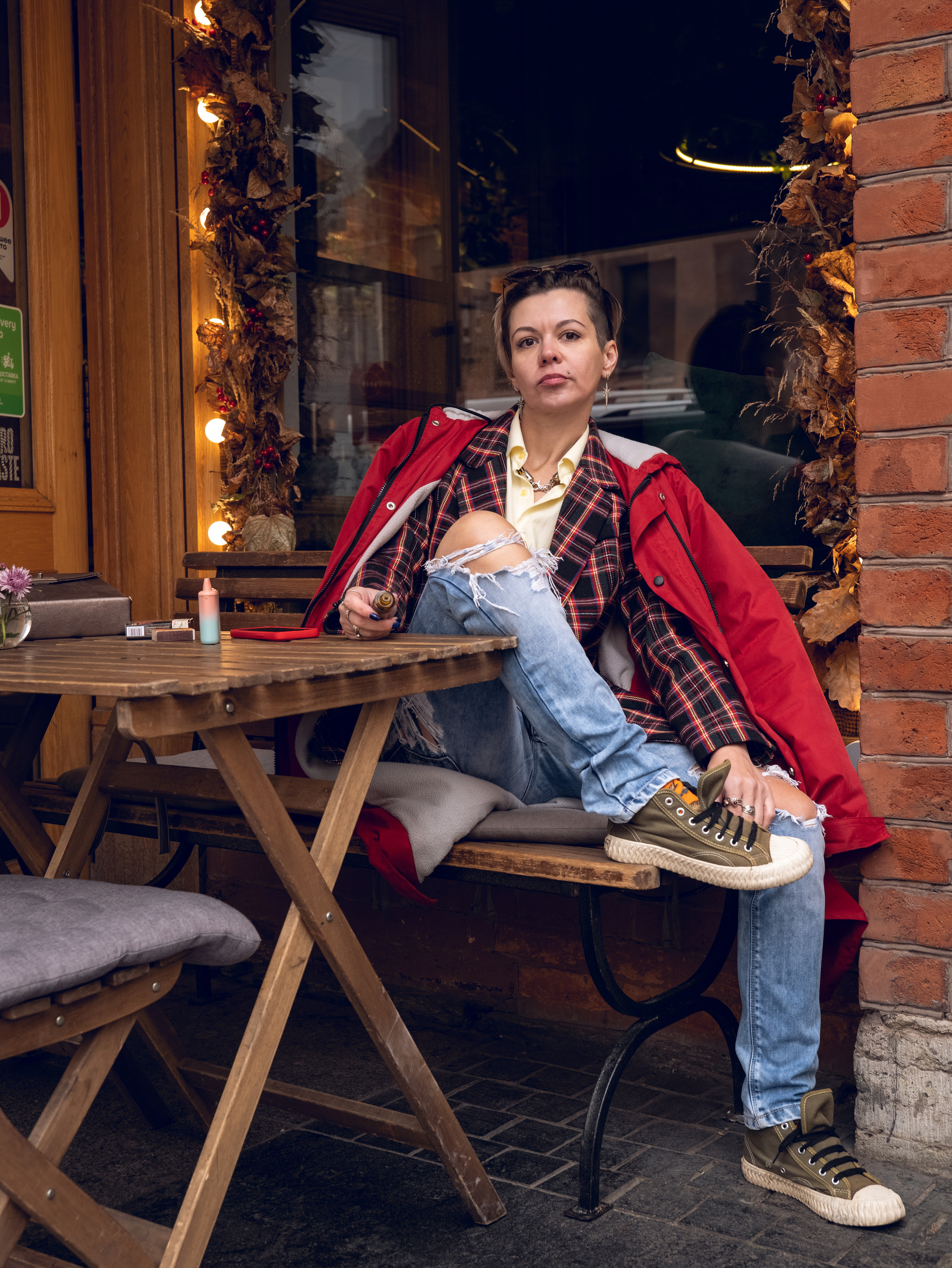 Вика, кафе. Фотосессия в Спб в студии, фотограф Панютина Марина