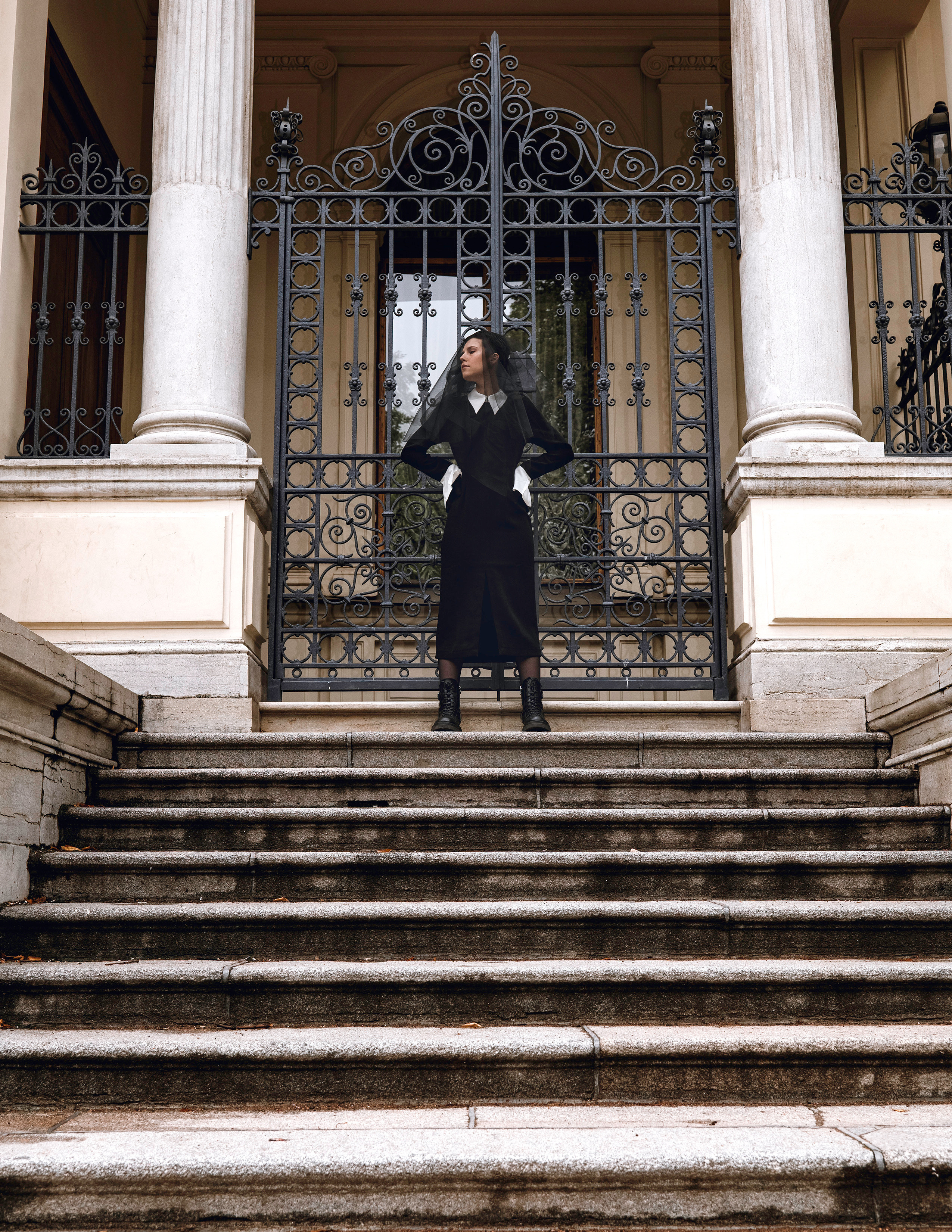 Дарья. Вуаль. Фотосессия в Спб в студии, фотограф Панютина Марина