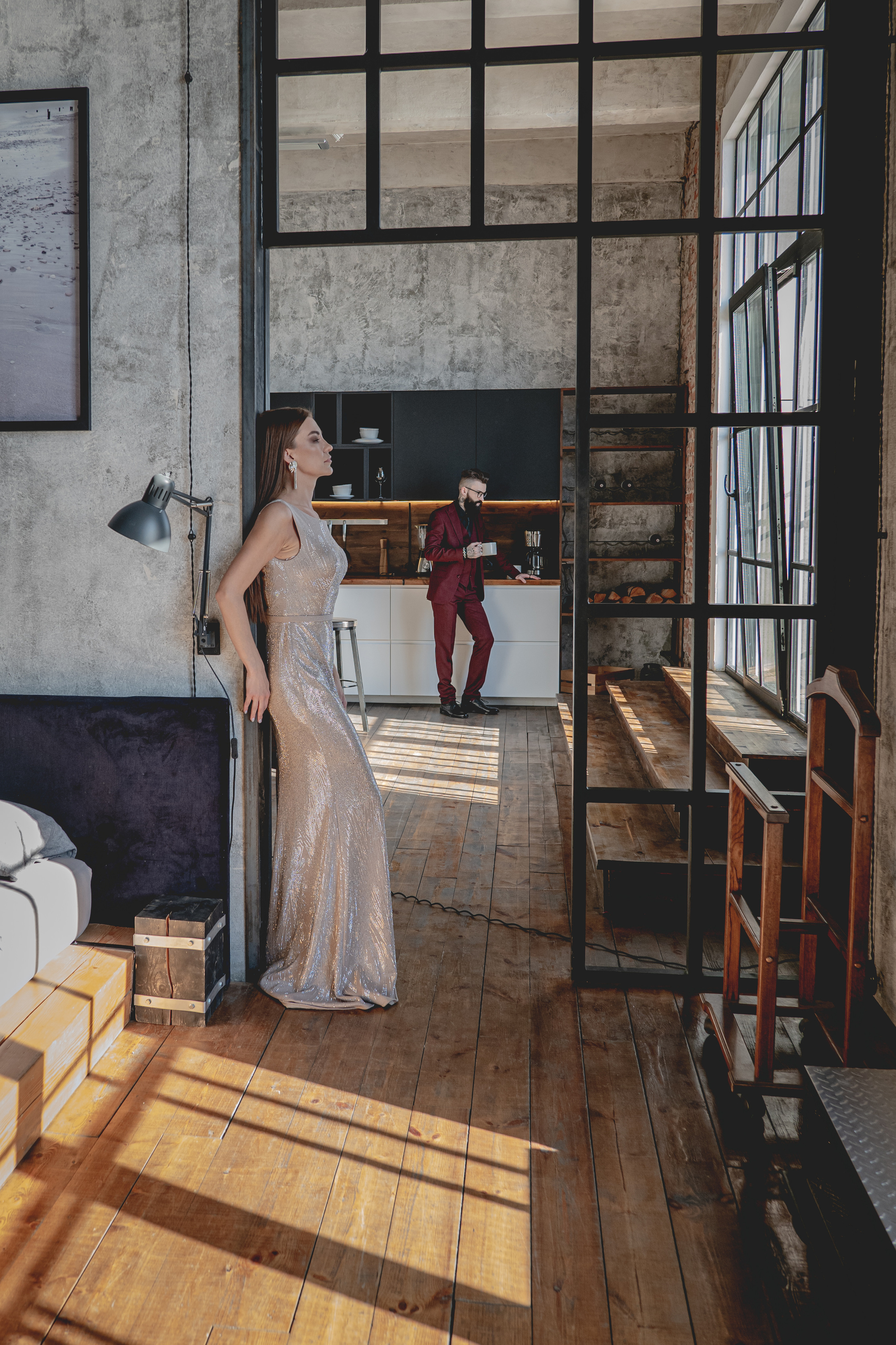 Кирилл и Наталья. Фотосессия в Спб в студии, фотограф Панютина Марина