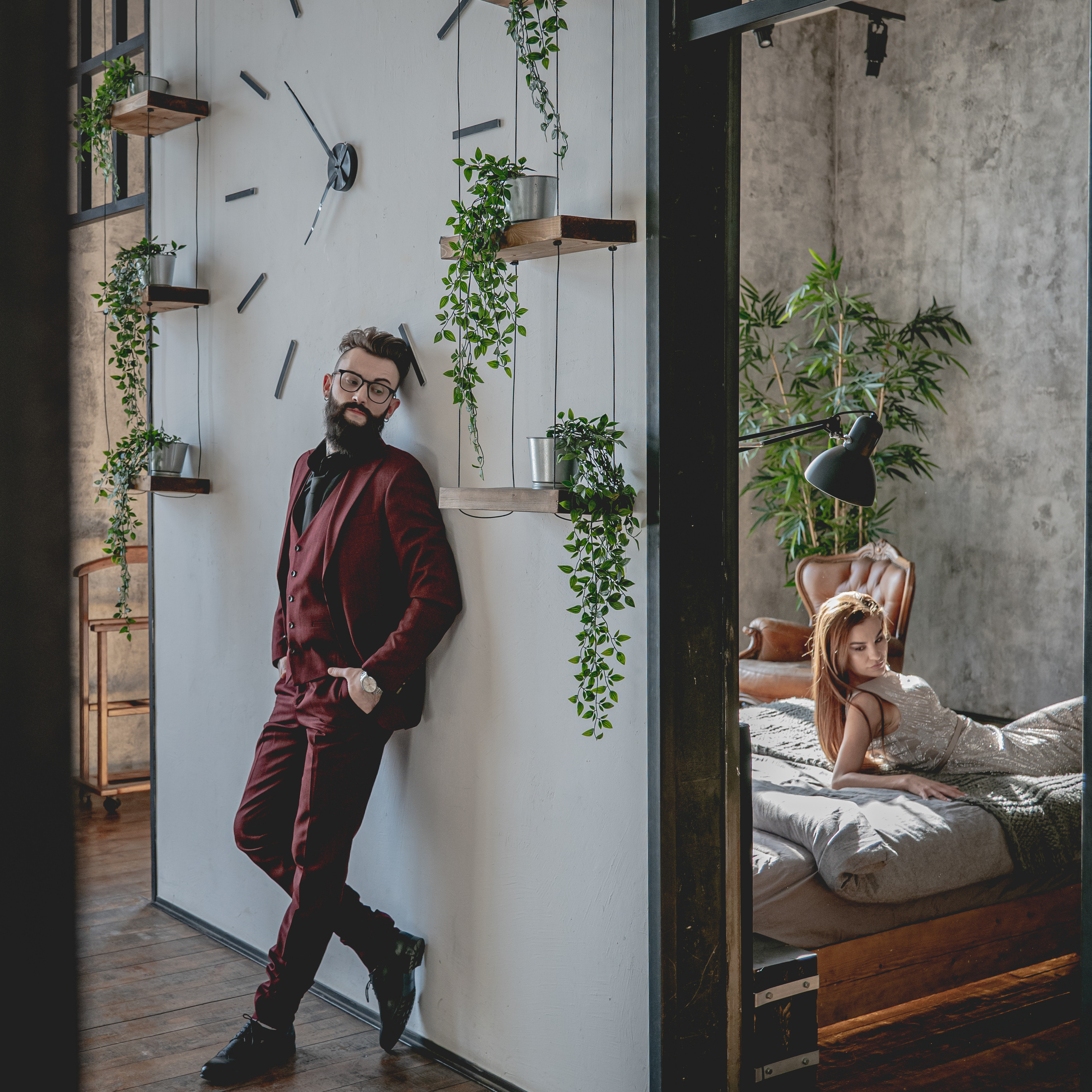 Кирилл и Наталья. Фотосессия в Спб в студии, фотограф Панютина Марина