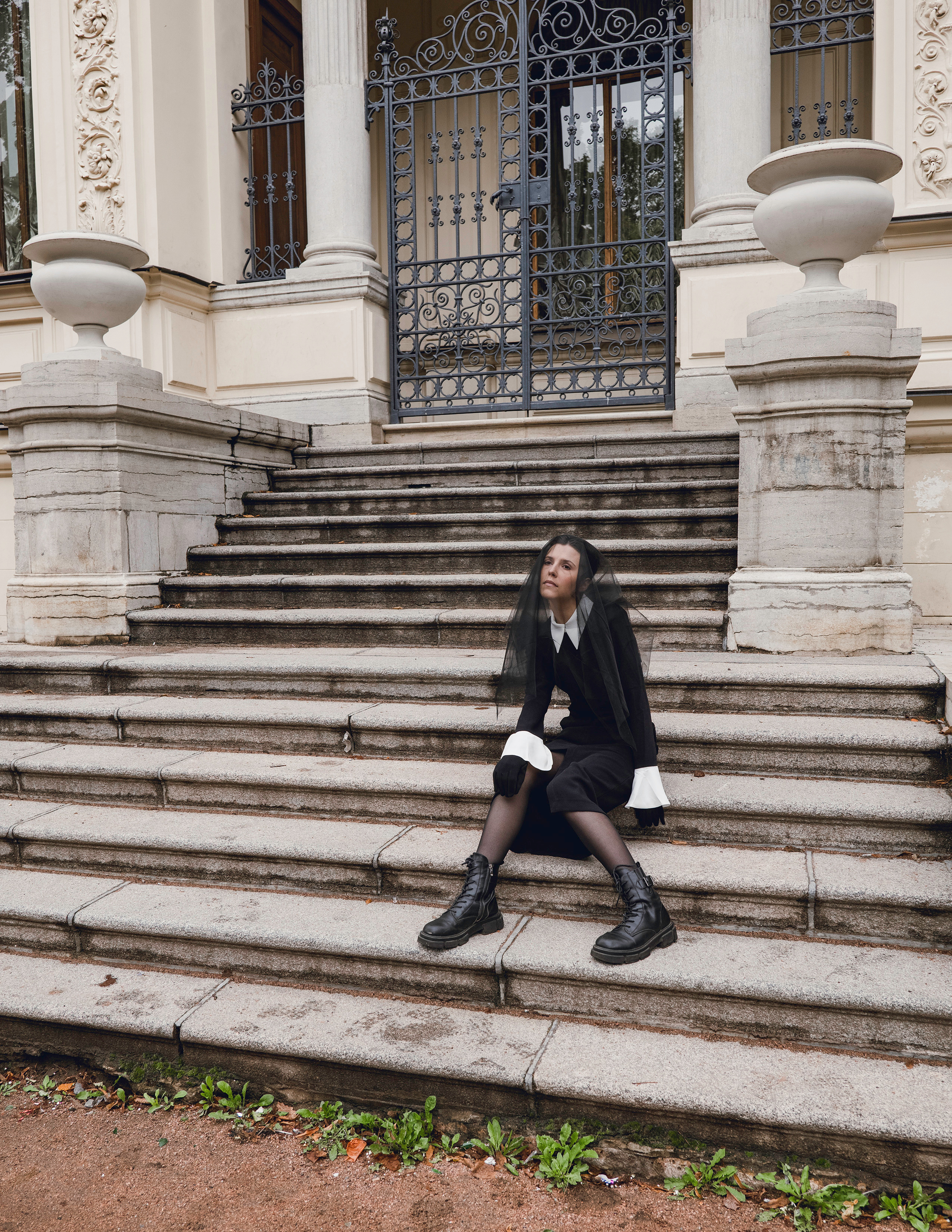 Дарья. Вуаль. Фотосессия в Спб в студии, фотограф Панютина Марина