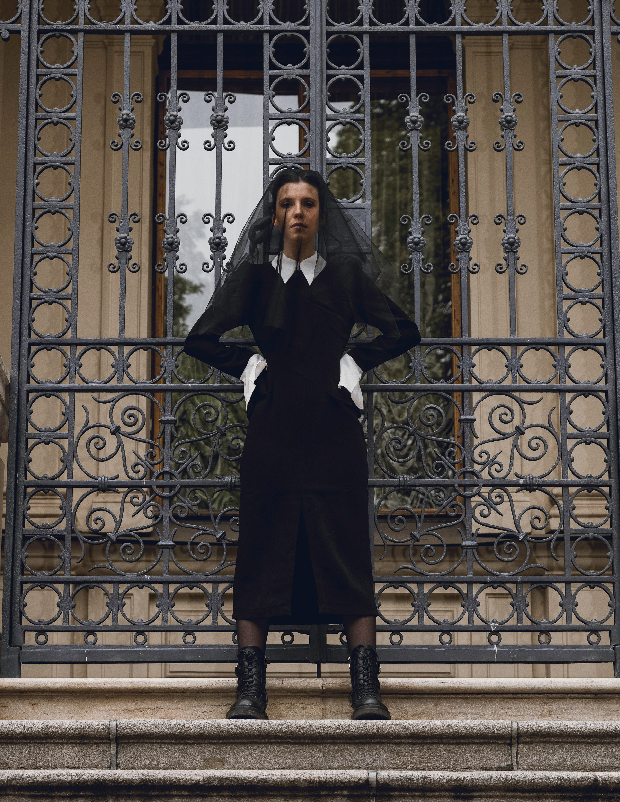 Дарья. Вуаль. Фотосессия в Спб в студии, фотограф Панютина Марина