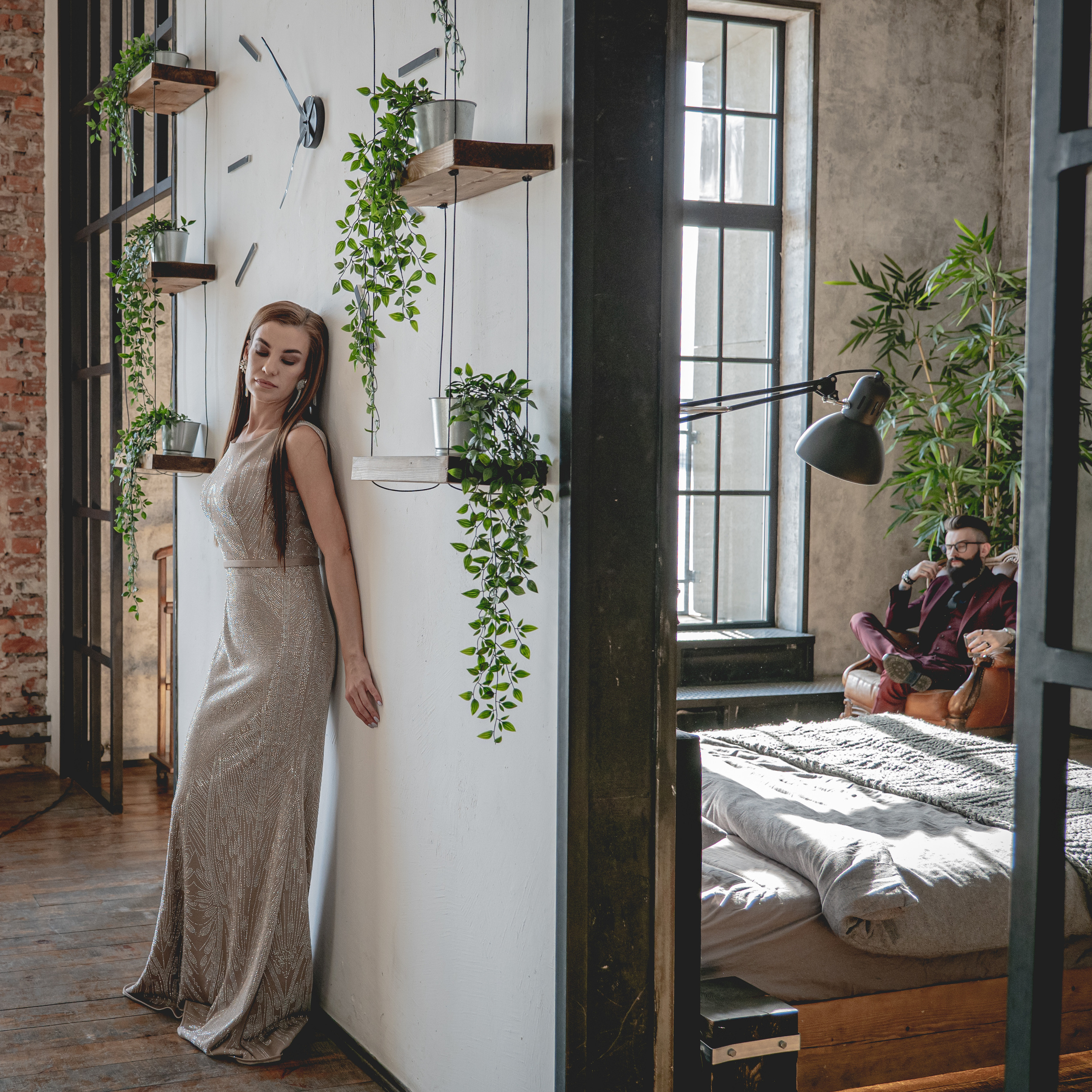 Кирилл и Наталья. Фотосессия в Спб в студии, фотограф Панютина Марина