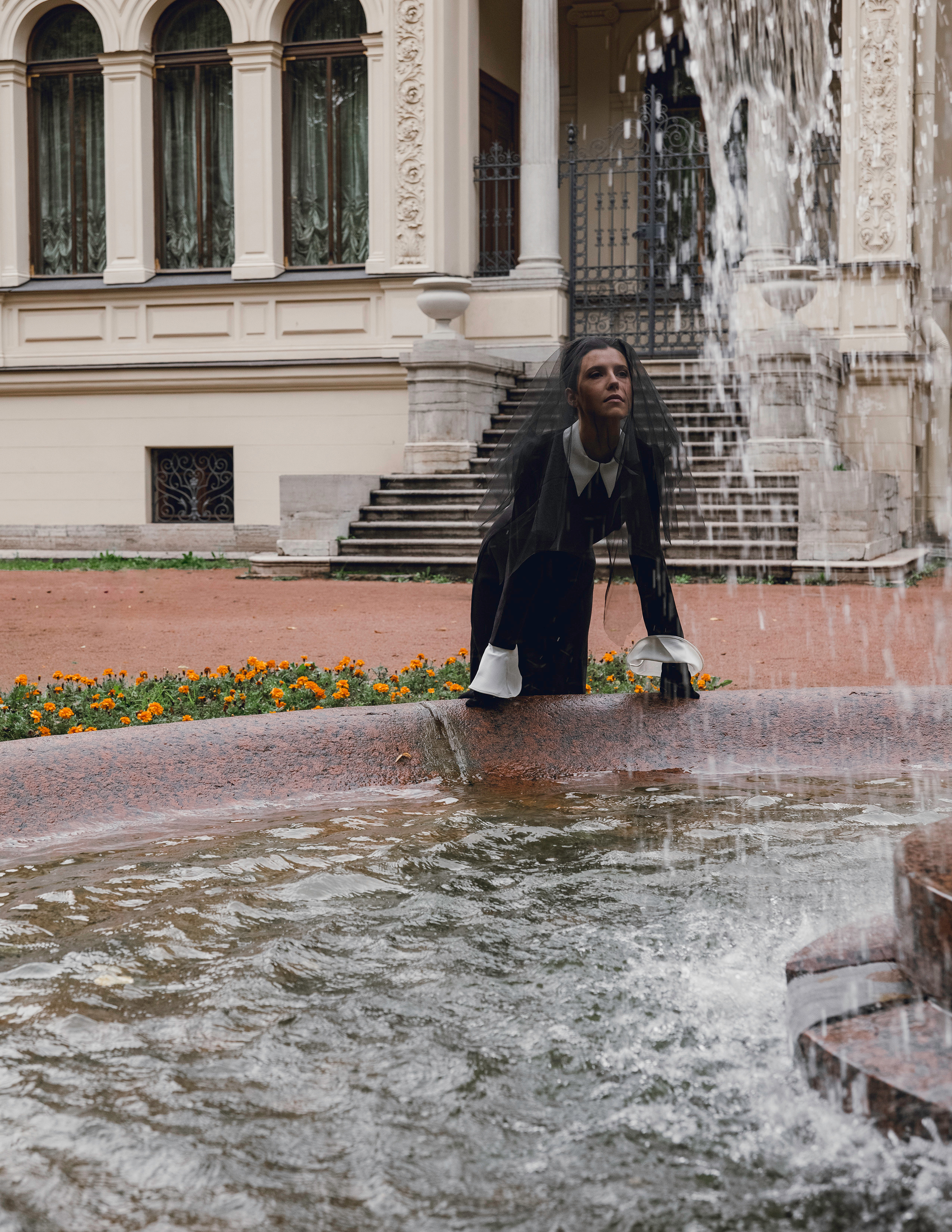 Дарья. Вуаль. Фотосессия в Спб в студии, фотограф Панютина Марина