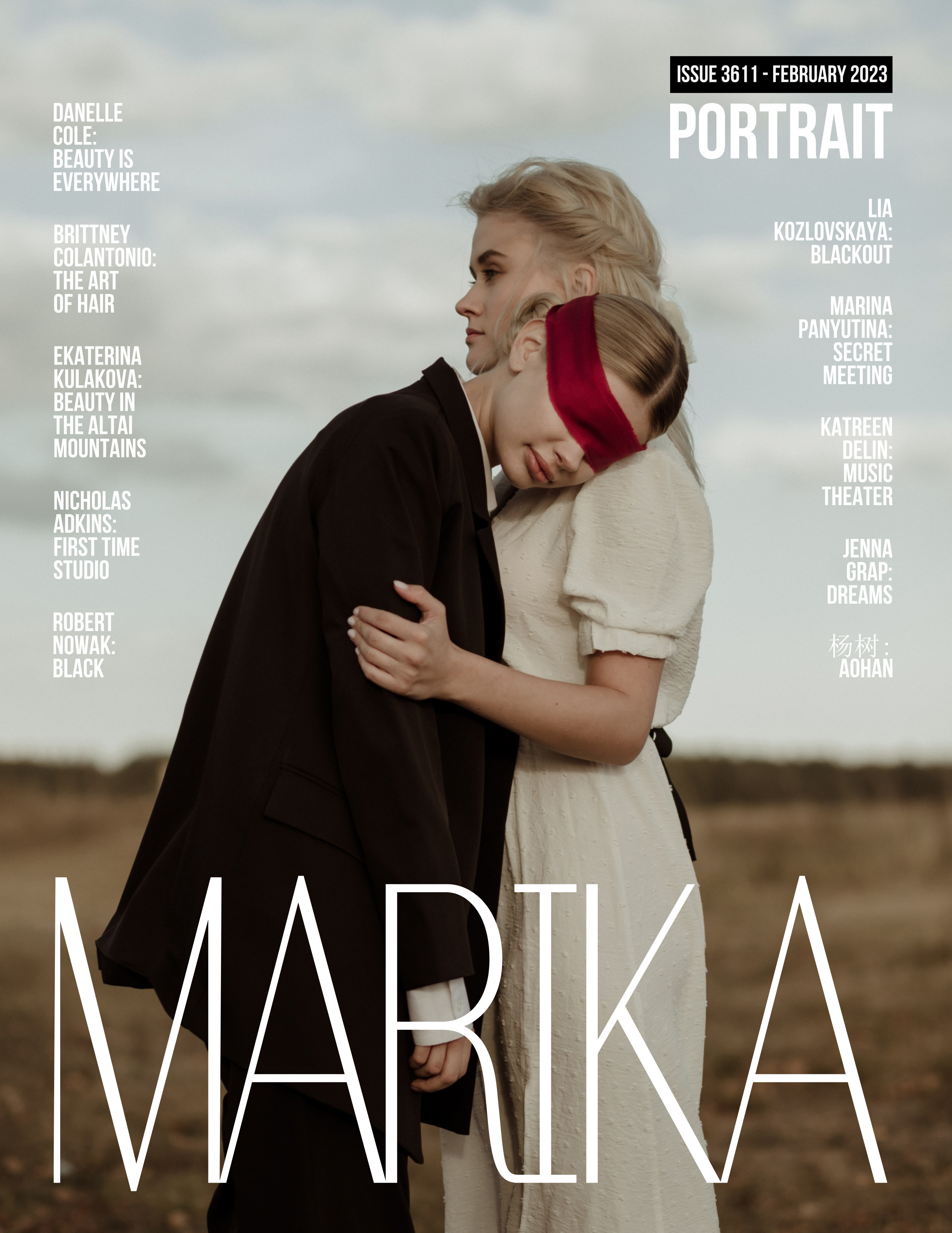 MARIKA MEDIA MAGAZINE New York, NY февраль 2023. Фотосессия в Спб в студии, фотограф Панютина Марина