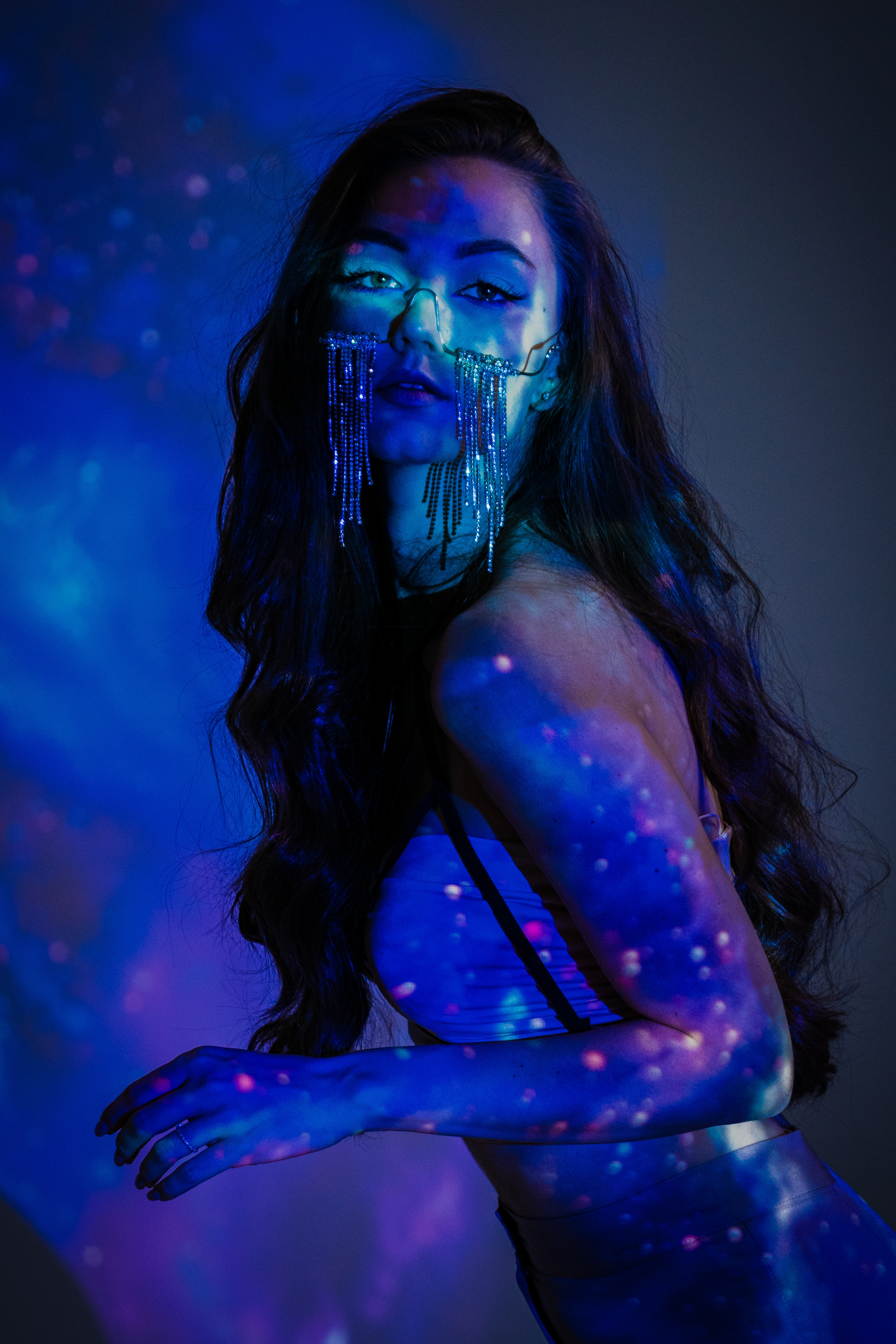 Съемка с проектором. Фотосессия в Спб в студии, фотограф Панютина Марина