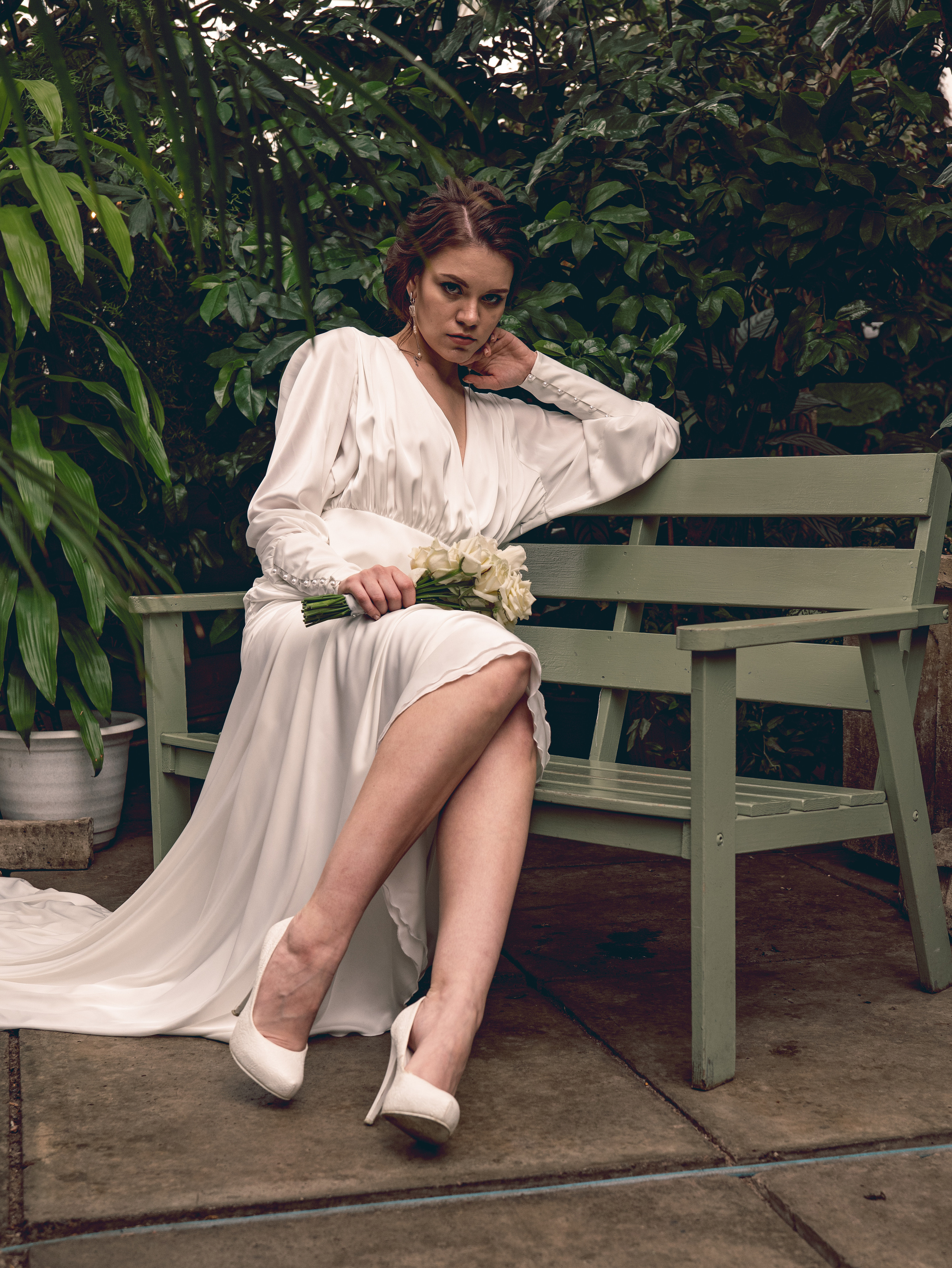 Дарья. Свадебный фотодень. Фотосессия в Спб в студии, фотограф Панютина Марина