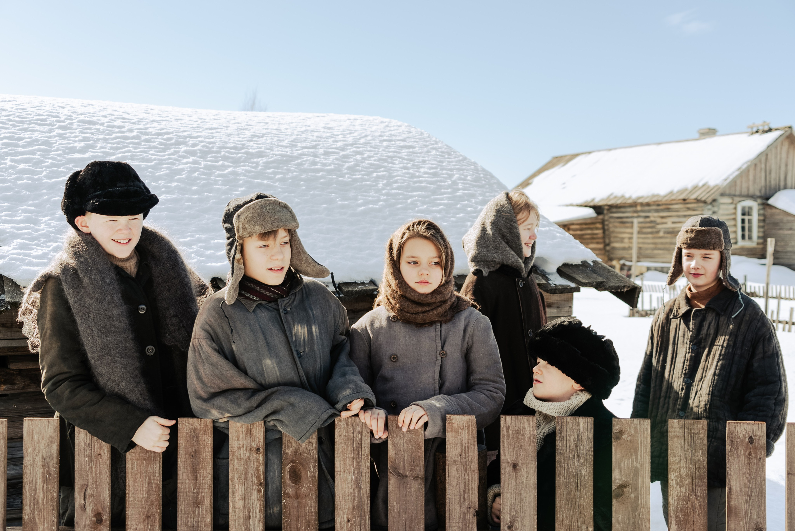 На съемках фильма «Июньская полынь». Мария Колесникова