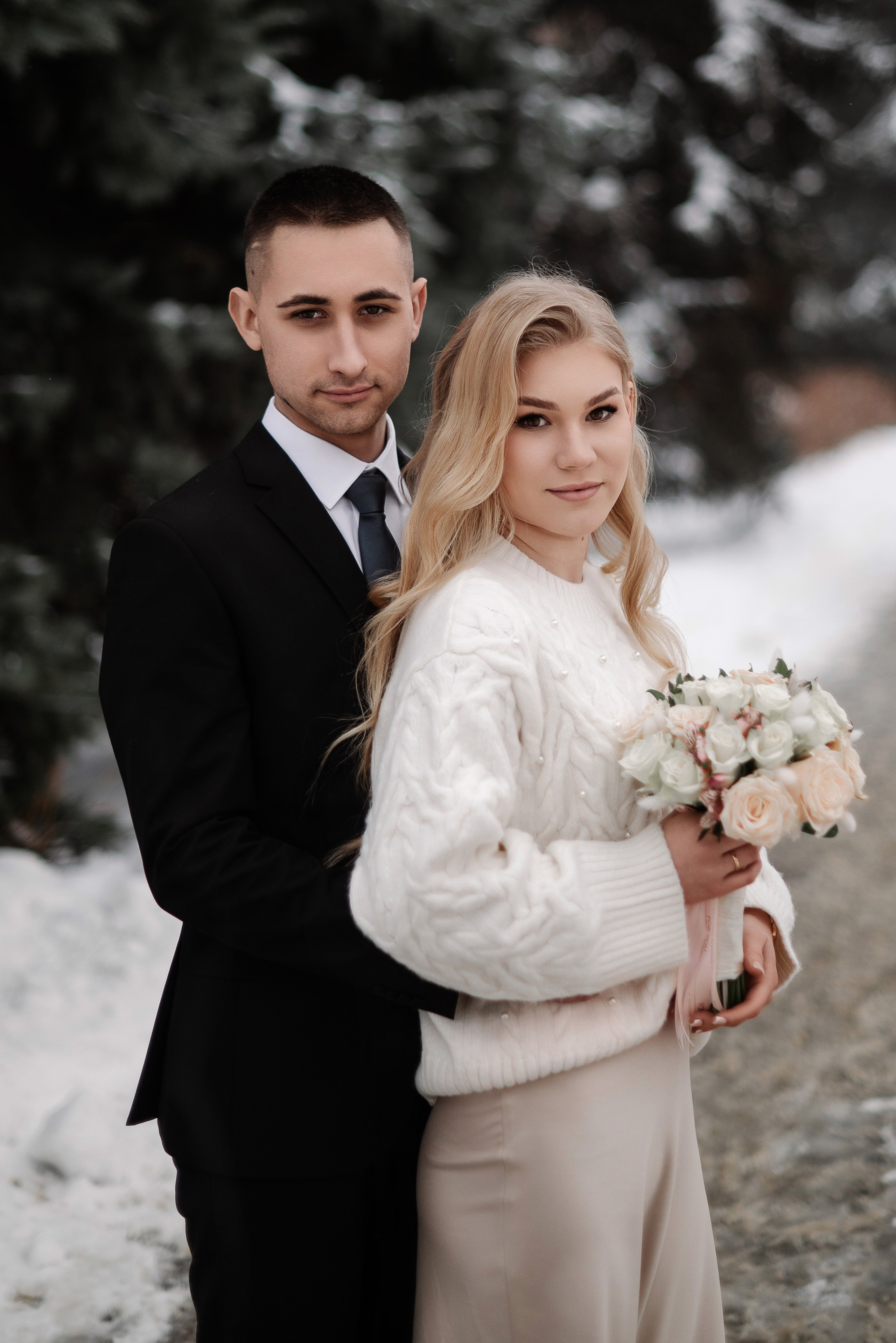 Александра и Алексей, роспись и прогулка зимой. Свадебный и портретный фотограф в Липецке Юлия Свит