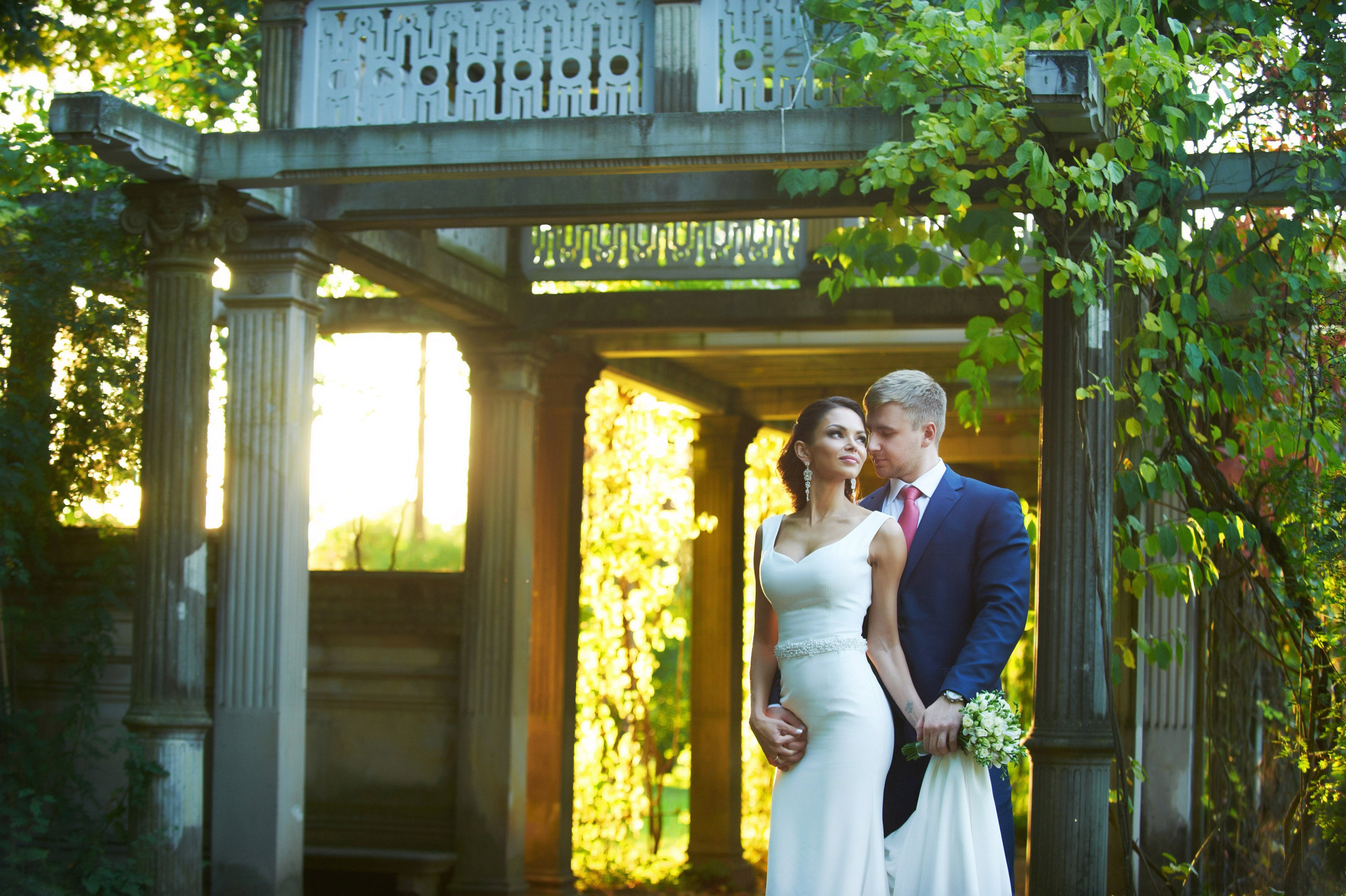 Максим и Наталья (свадебная фотосессия в Пушкине в Екатерининском парке). Портретный, семейный и свадебный фотограф в Санкт-Петербурге и в Пушкине Ширяев Денис