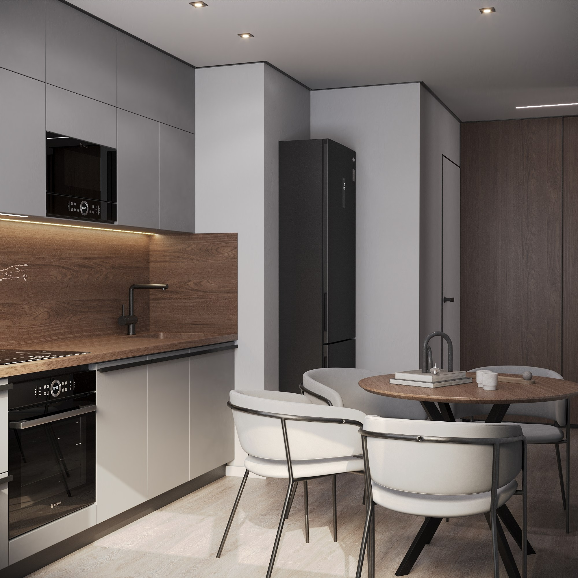 Комсомольский проспект 48 м². БК студия дизайна интерьера