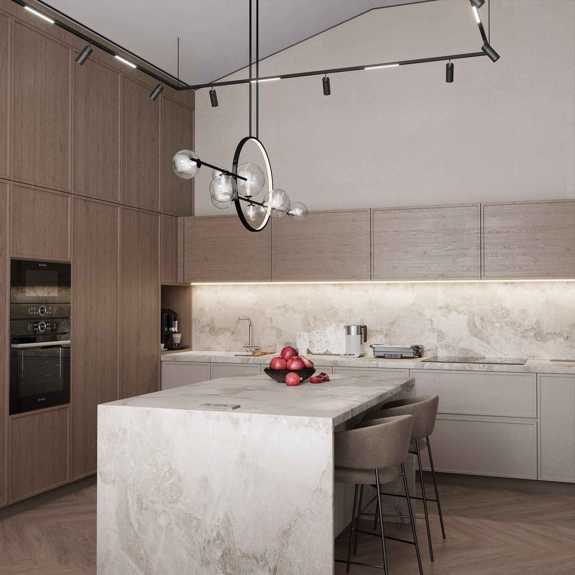 Жилой дом 203 м² в ЖК Европейский-2. БК студия дизайна интерьера