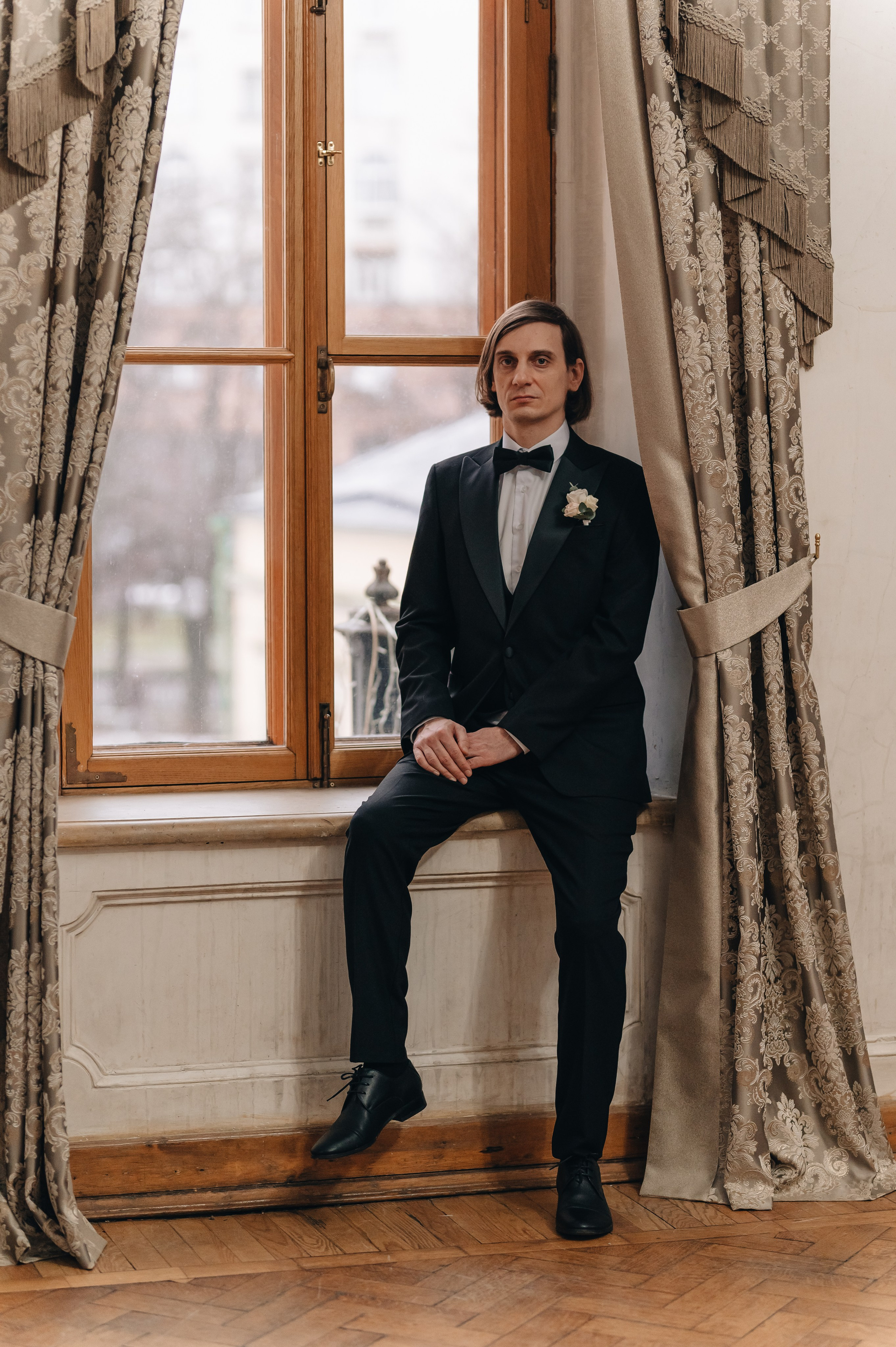 Свадебная фотосессия в библиотеке им. Пушкина. Портретный фотограф Москва Светлана Кашура