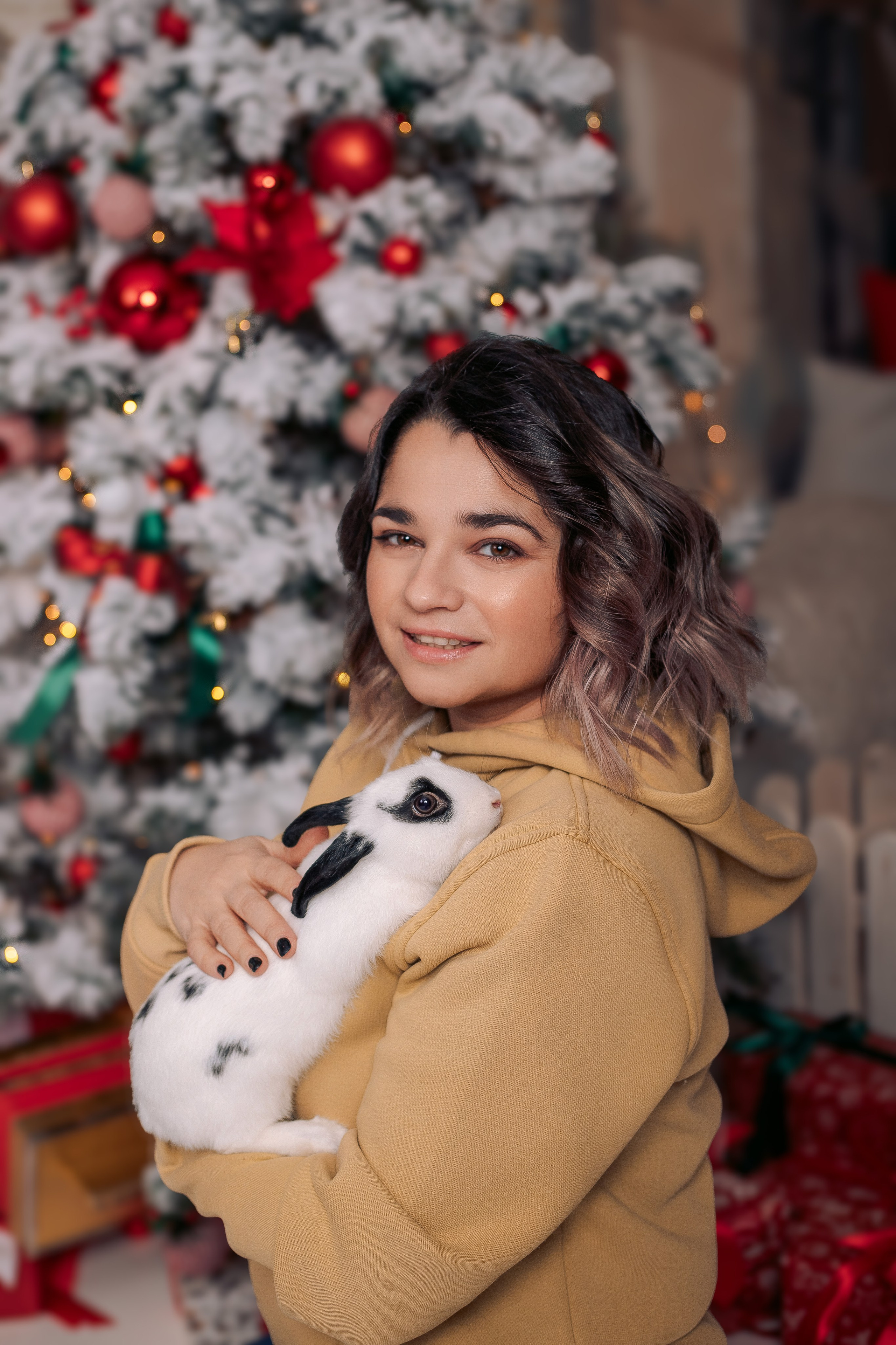 Новогодняя фотосессия фотодень спб с кроликами. Фотограф в Санкт-Петербурге, Анна Скворцова