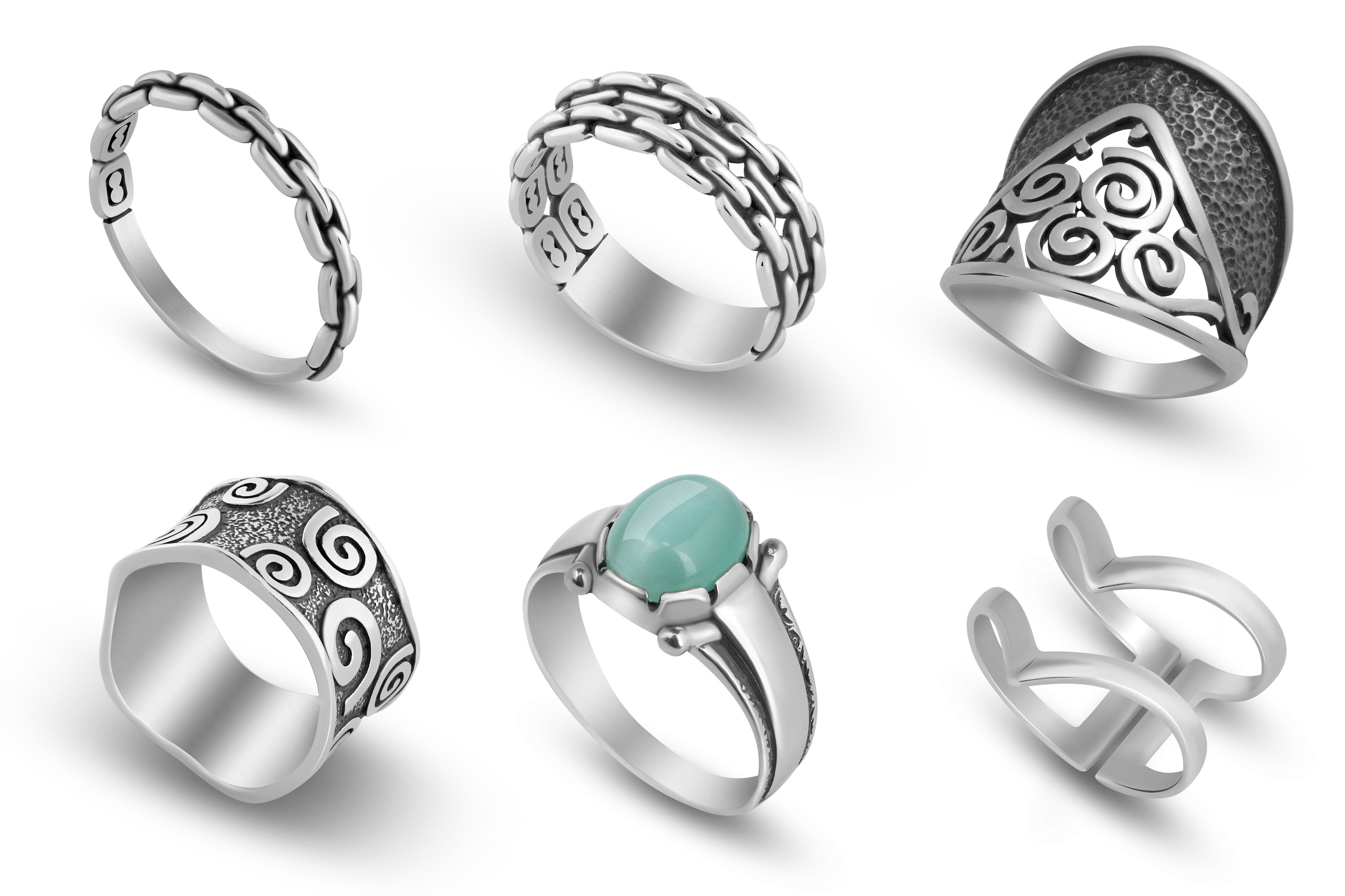 Серебрянные кольца для компании «Серебрянный каприз». Фотограф Сергей Феденко