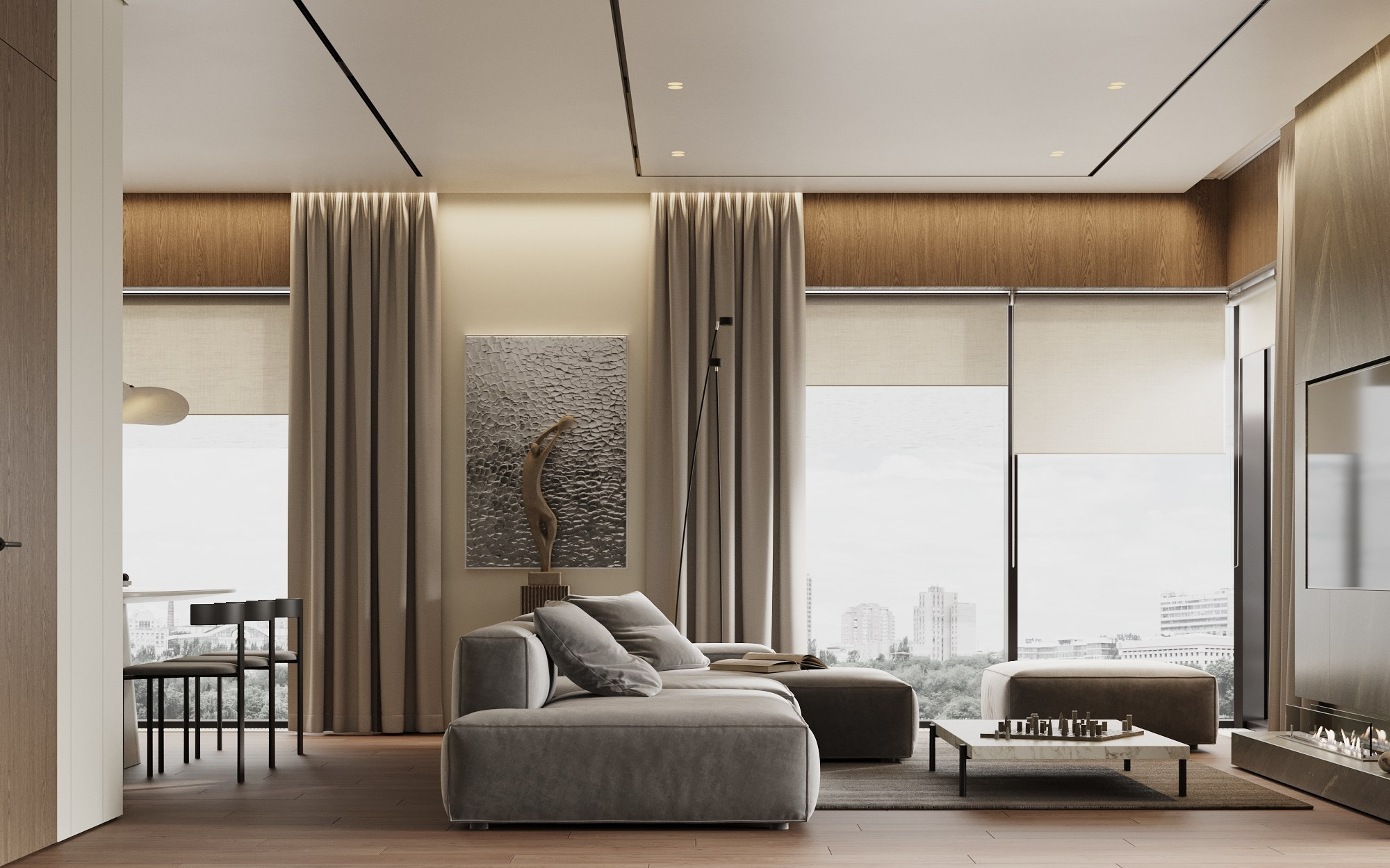 Кухня-гостиная, прихожая, кабинет. Ronirosse