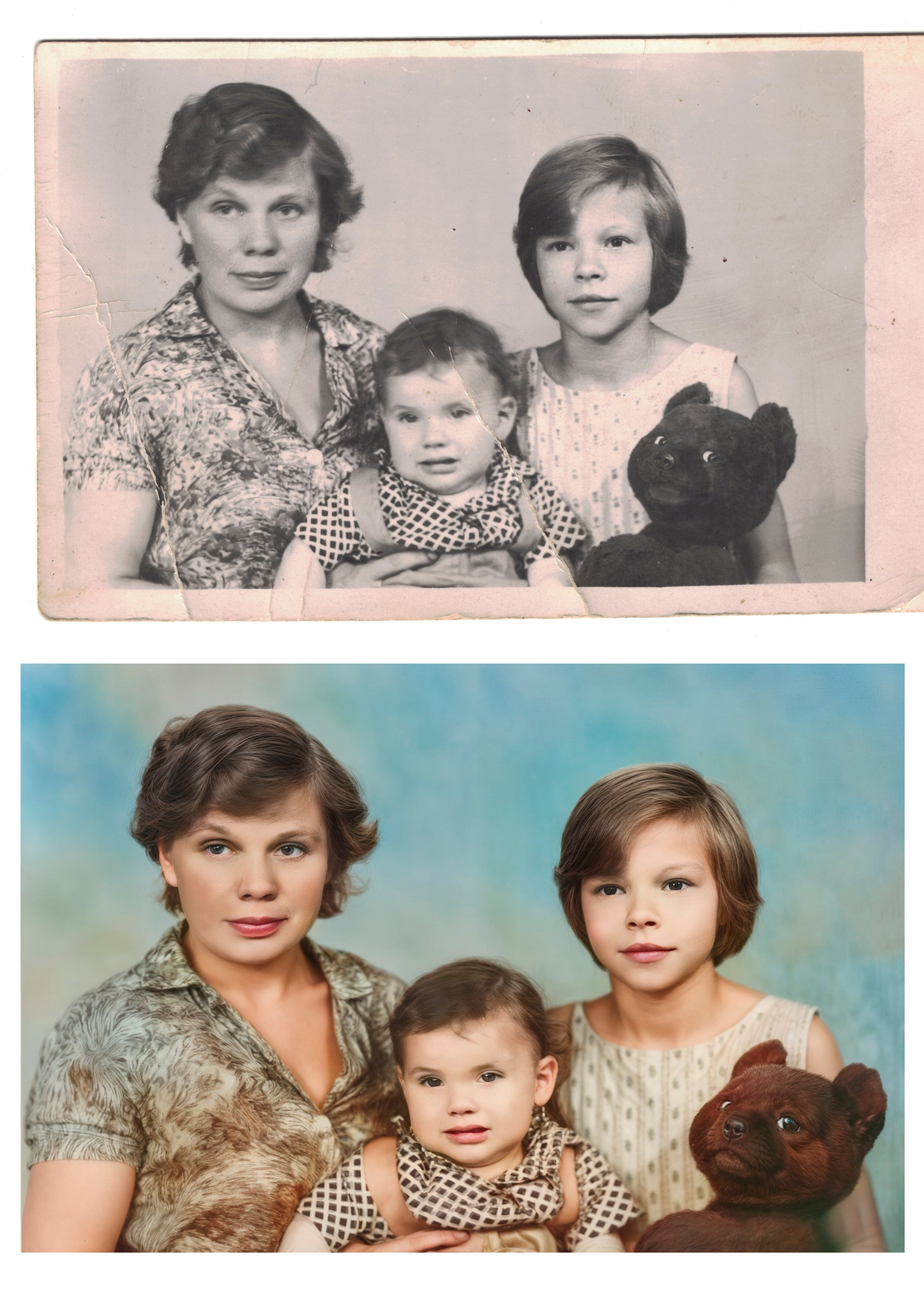 Реставрация старых фотографий. Фотограф фотосалон SO! photo&video город Находка Приморский край