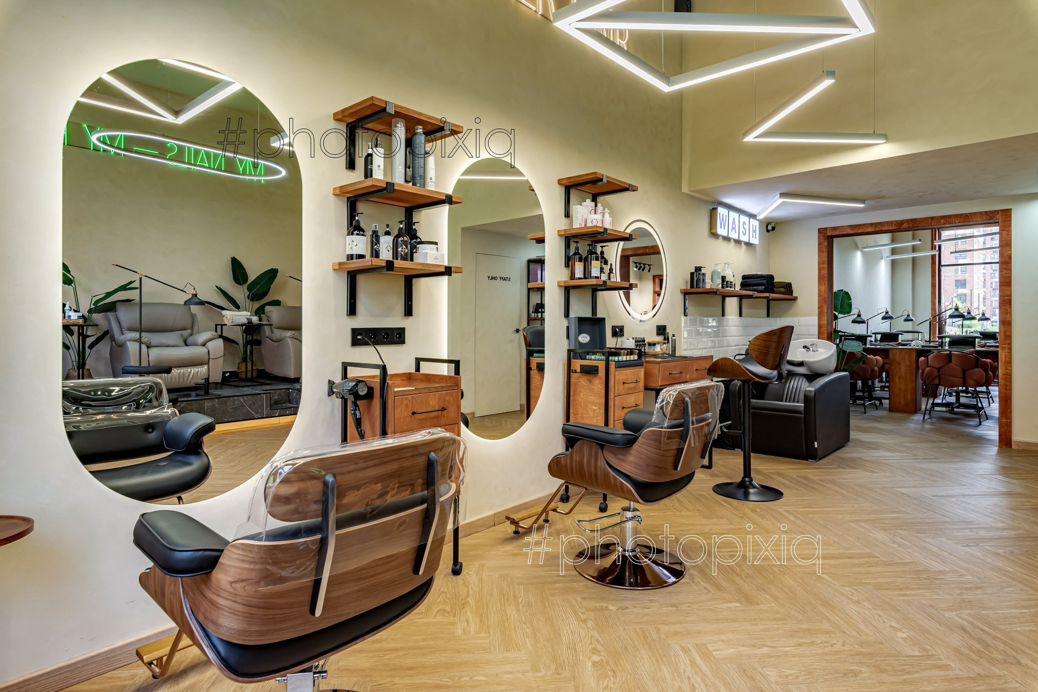 Интерьерная съёмка салона красоты SODA. Интерьерная съёмка и виртуальные туры — Интерьерный фотограф Кузнецов Сергей (photopixiq)