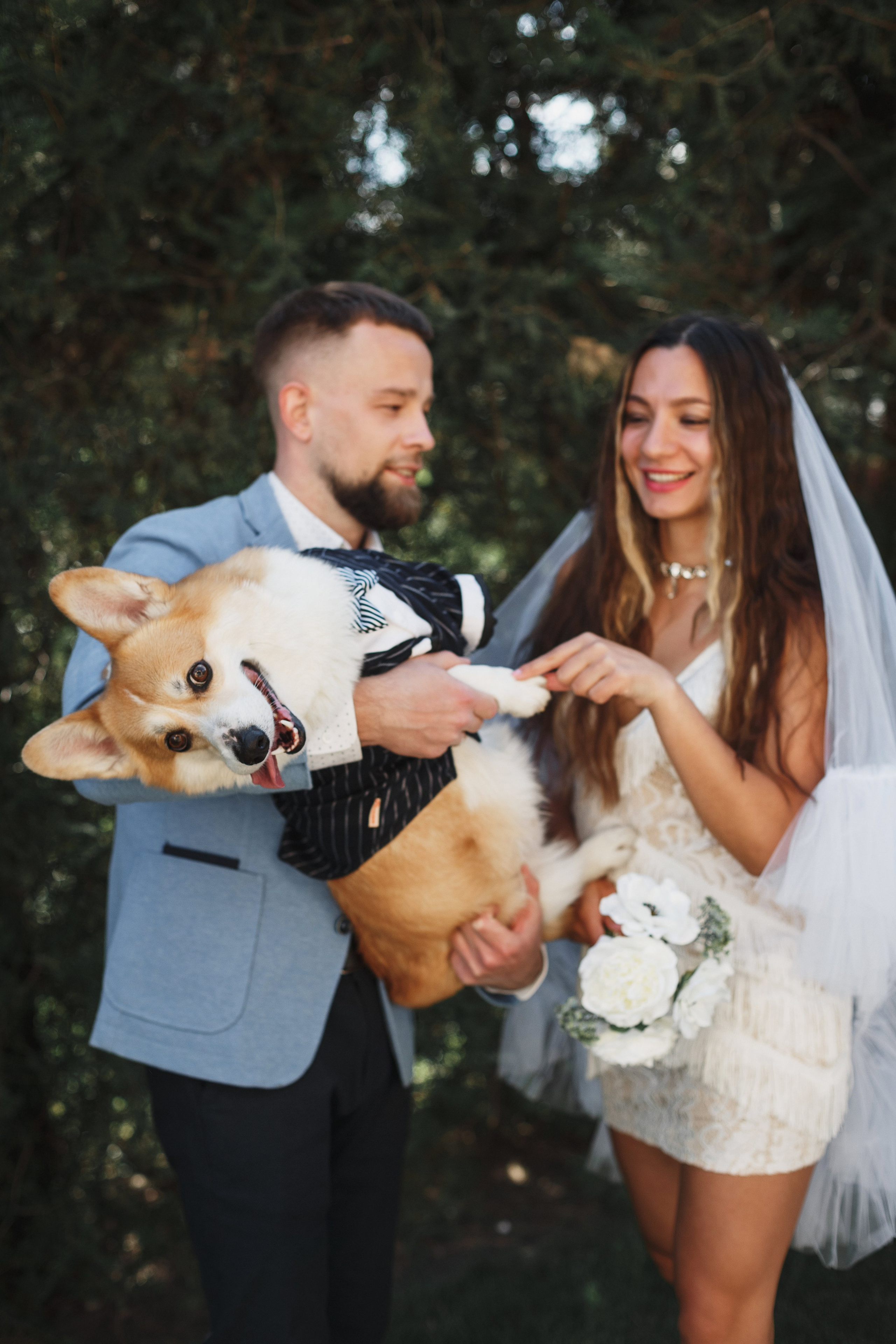 Фотосессия в Таганроге: Денис и Маша с их очаровательной собакой. Свадебный и семейный фотограф в Таганроге Бакарюк Антон