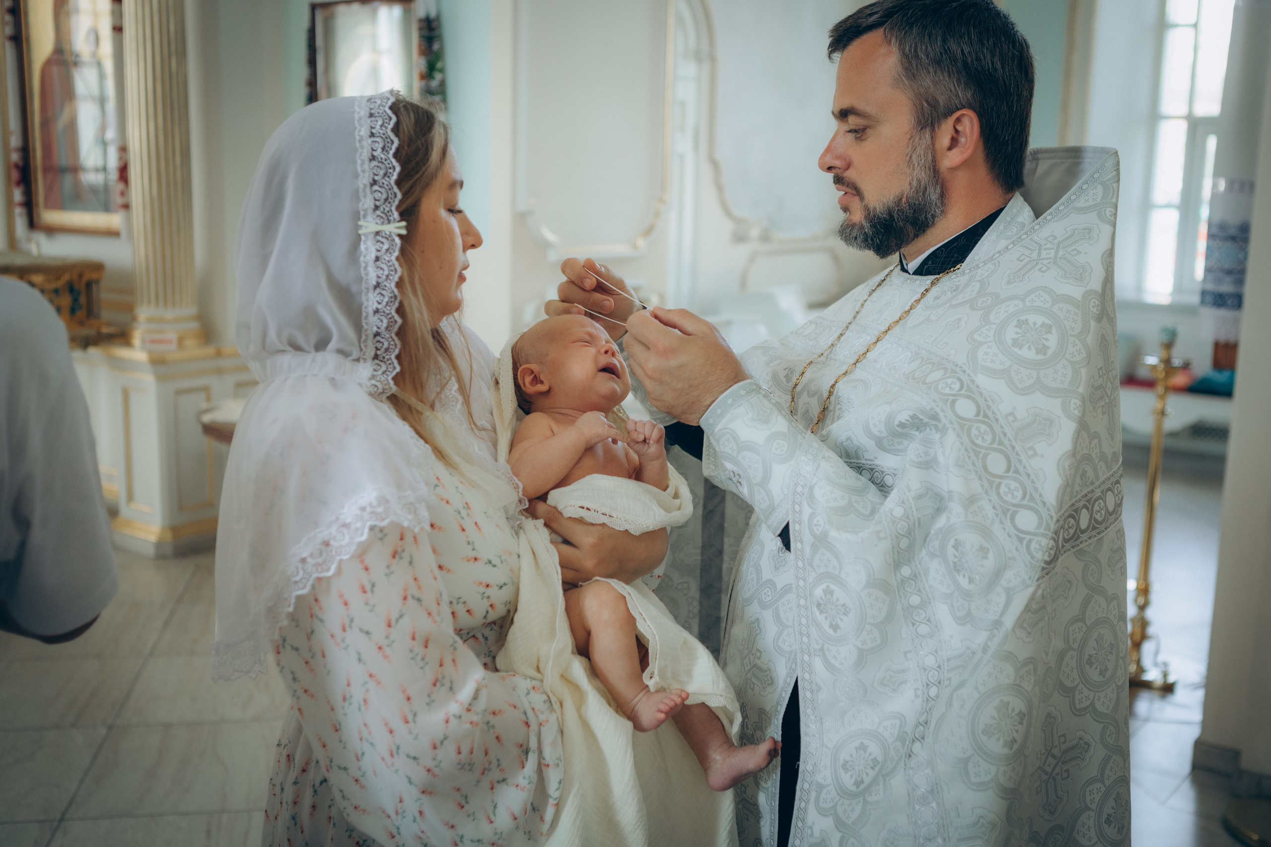Крещение Кирилла. Семейный фотограф и фотограф на роды в Ростове-на-Дону Мухина Виктория