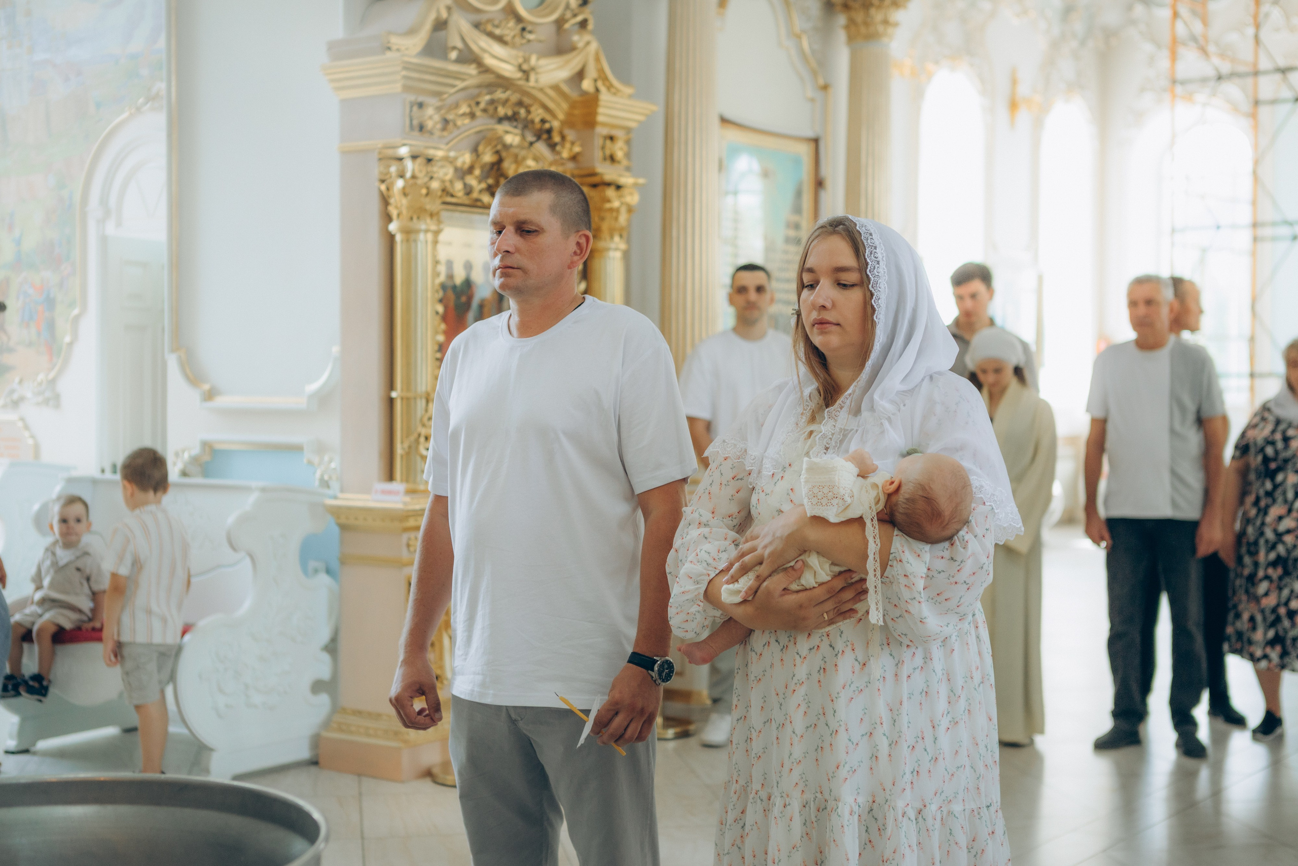 Крещение Кирилла. Семейный фотограф и фотограф на роды в Ростове-на-Дону Мухина Виктория