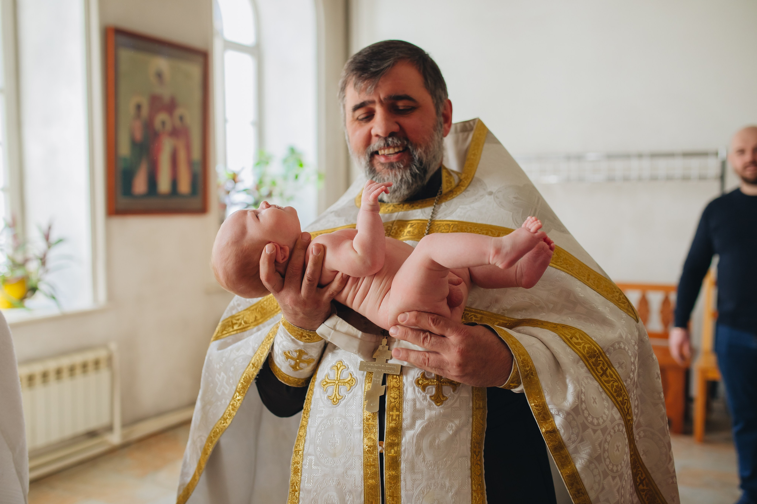 Крещение в светлом Храме. Семейный и детский фотограф в Москве Дорогова Екатерина