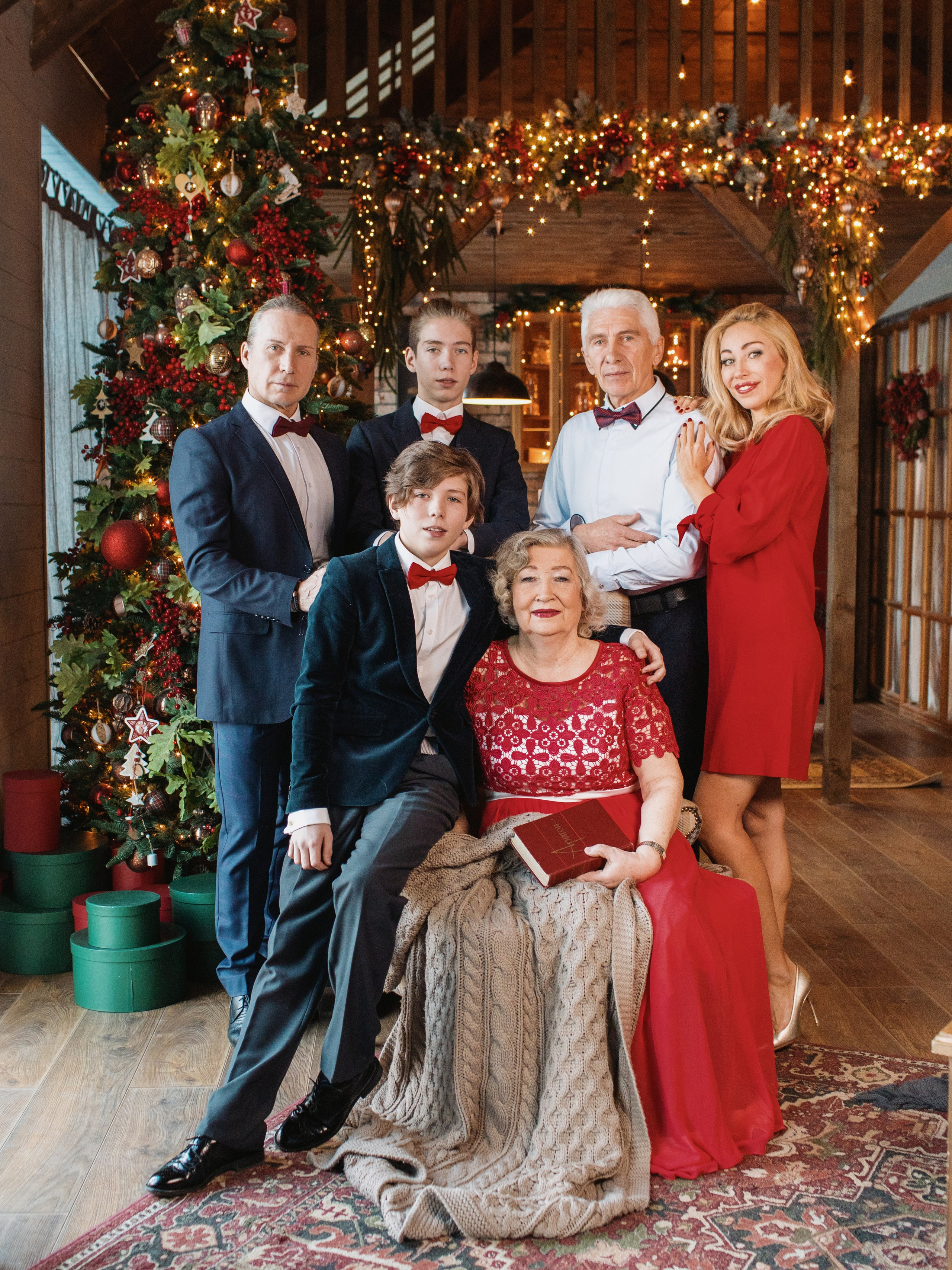 Съемка большой семьи. Фотосессии в фотостудии Мимика Москва